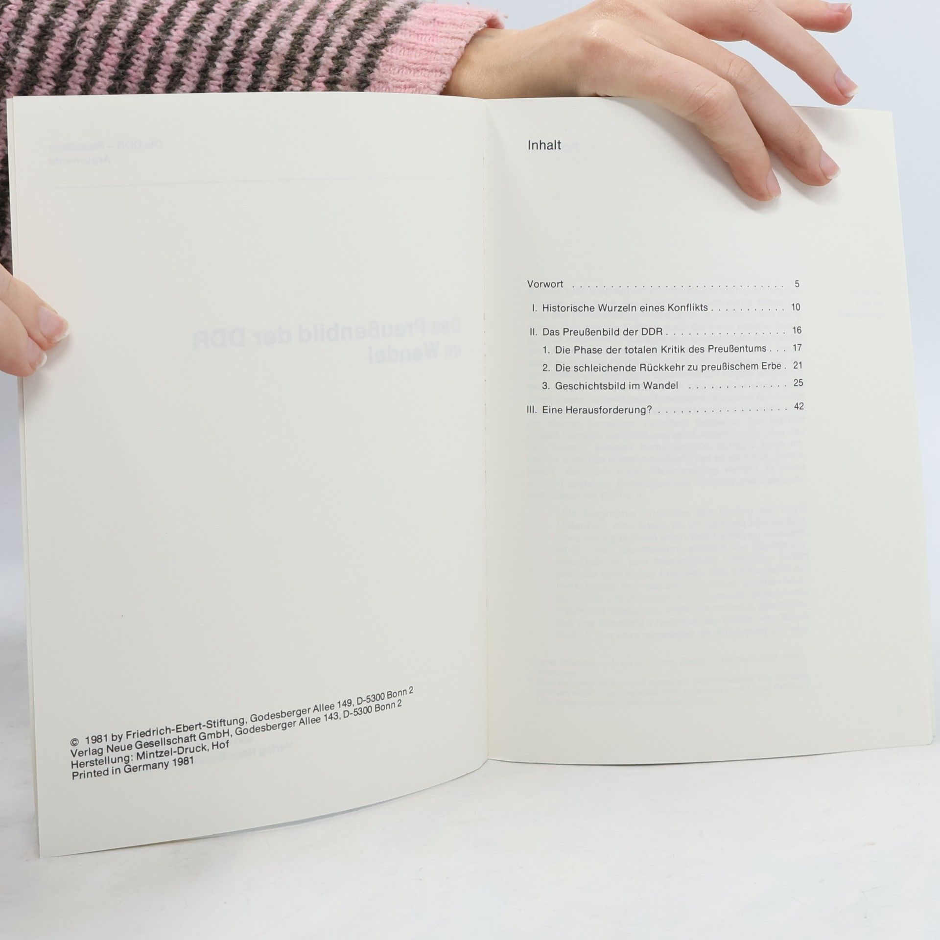 Autorenkollektiv Das Preußenbild der DDR im Wandel