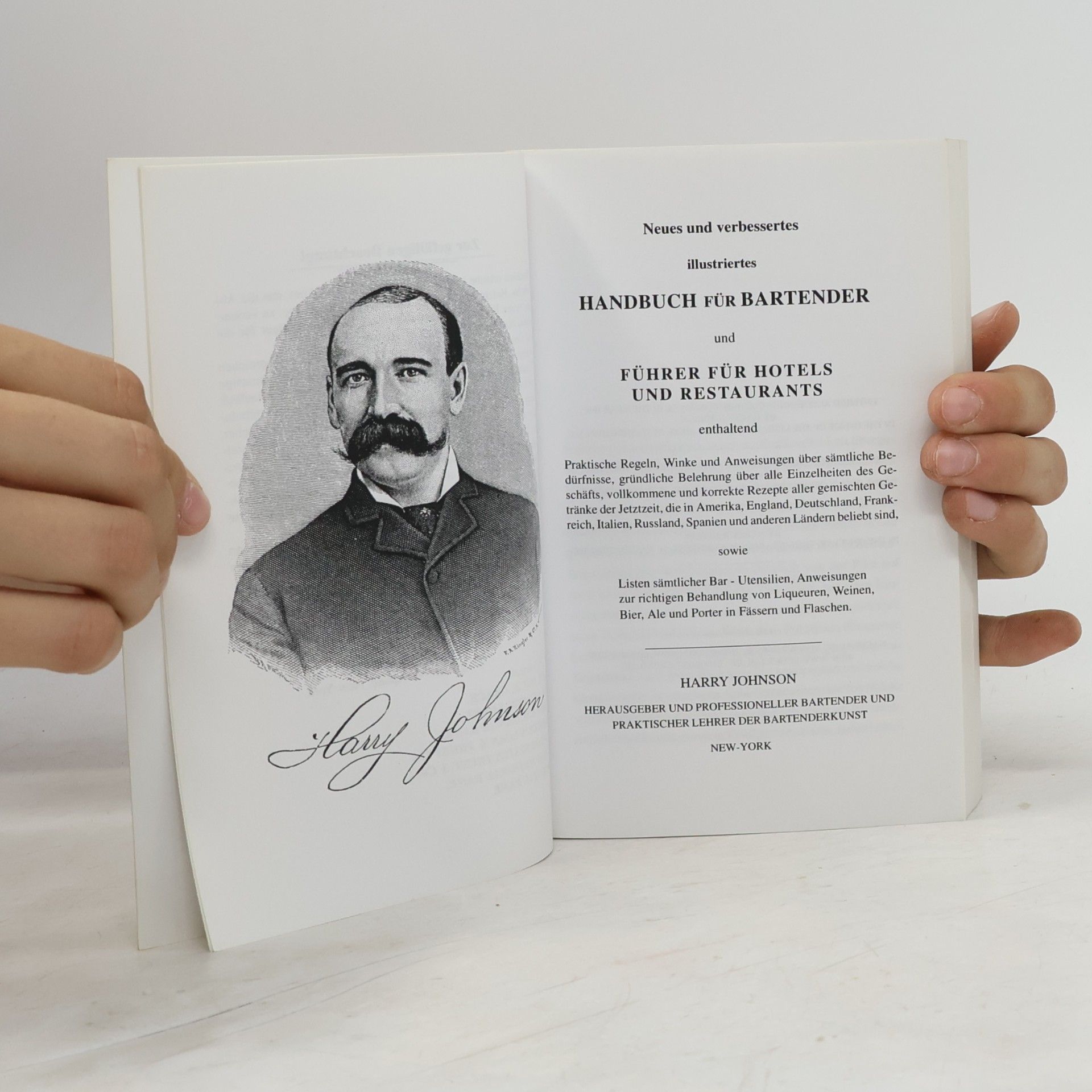 Harry Johnson Harry Johnson's Handbuch für Bartender