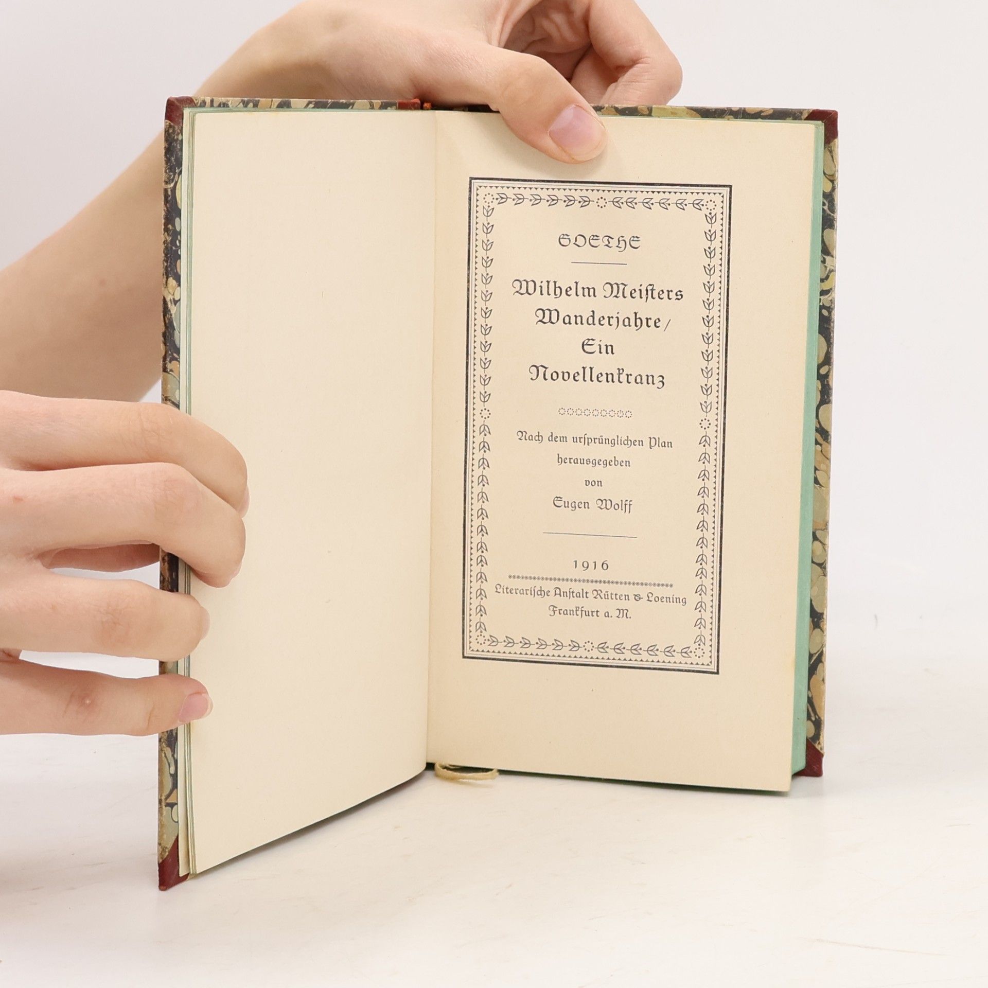 Goethe Wilhelm Meisters Wanderjahre
