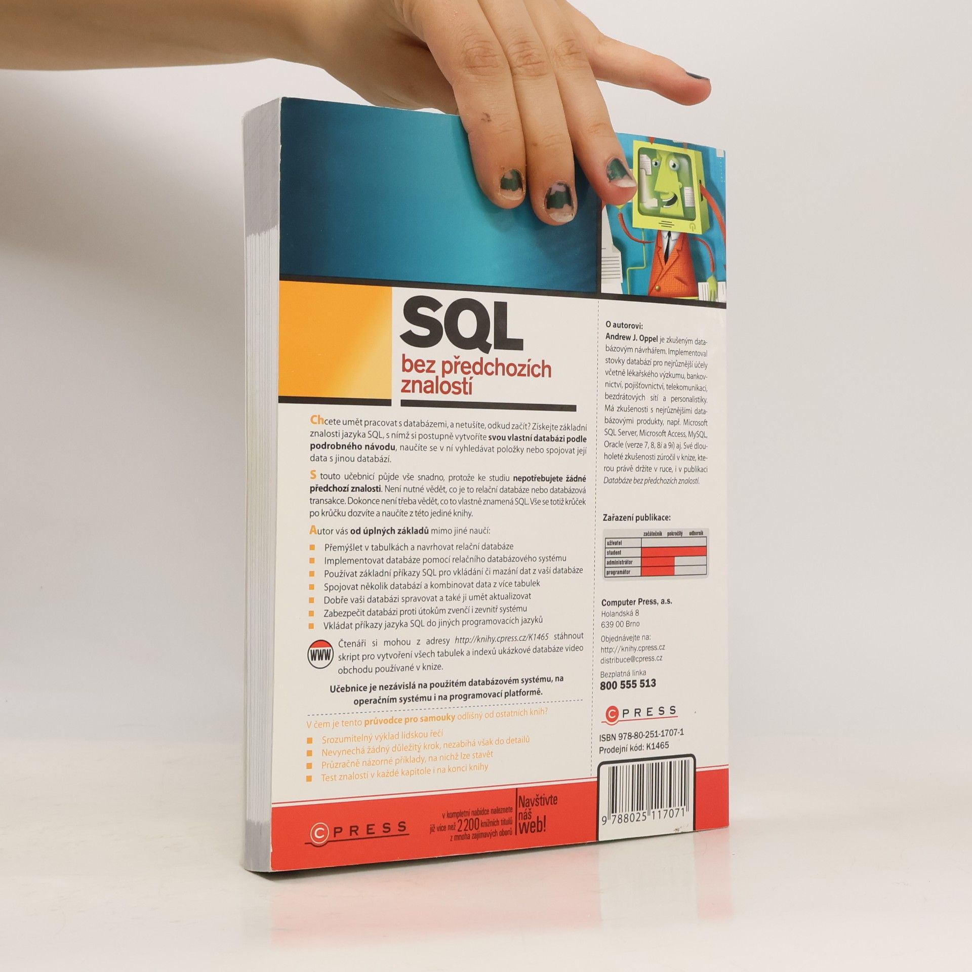 Andrew J. Oppel SQL bez předchozích znalostí : [průvodce pro samouky]