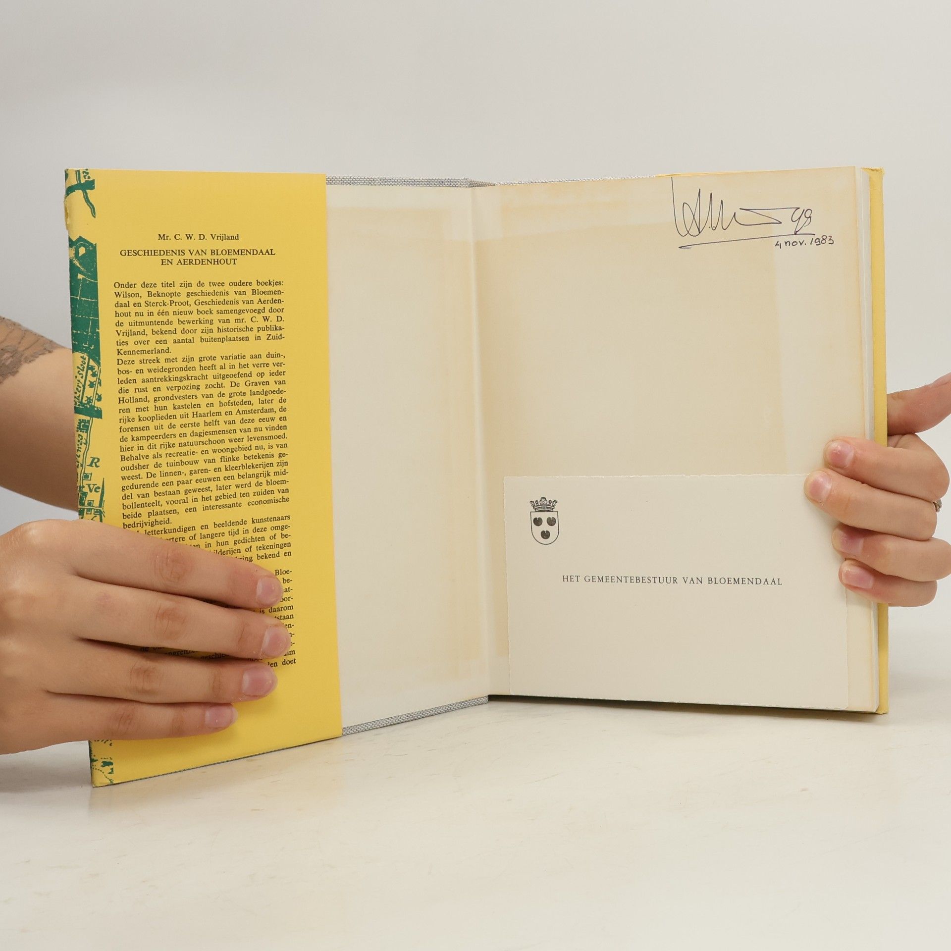 Mr. C.W.D. Vrijland Geschiedenis van Bloemendaal en Aerdenhout