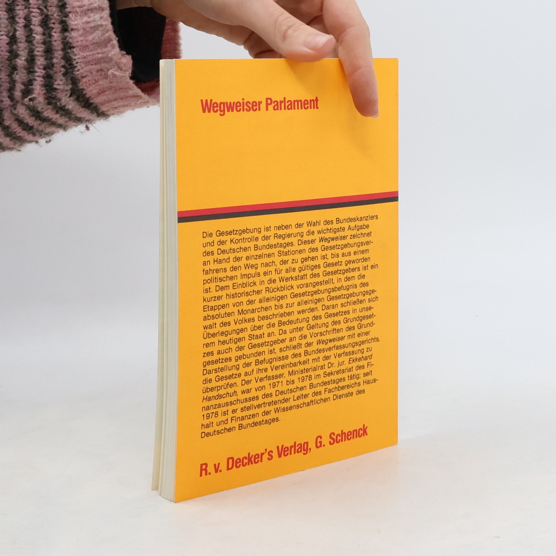 Ekkehard Handschuh Gesetzgebung