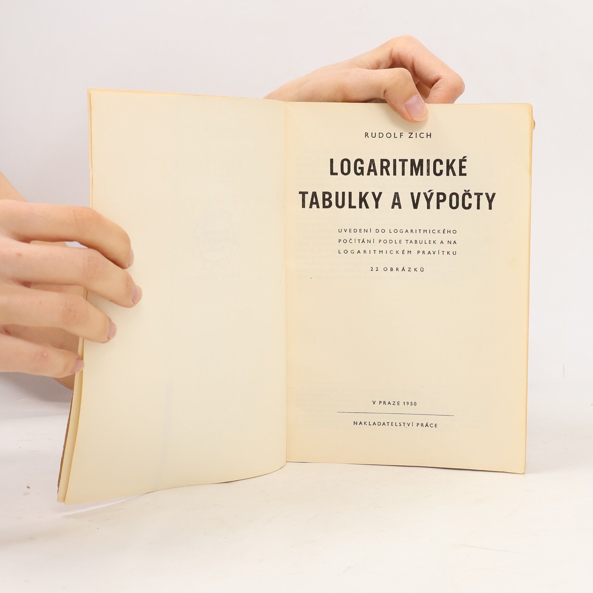 Rudolf Zich Logaritmické tabulky a výpočty