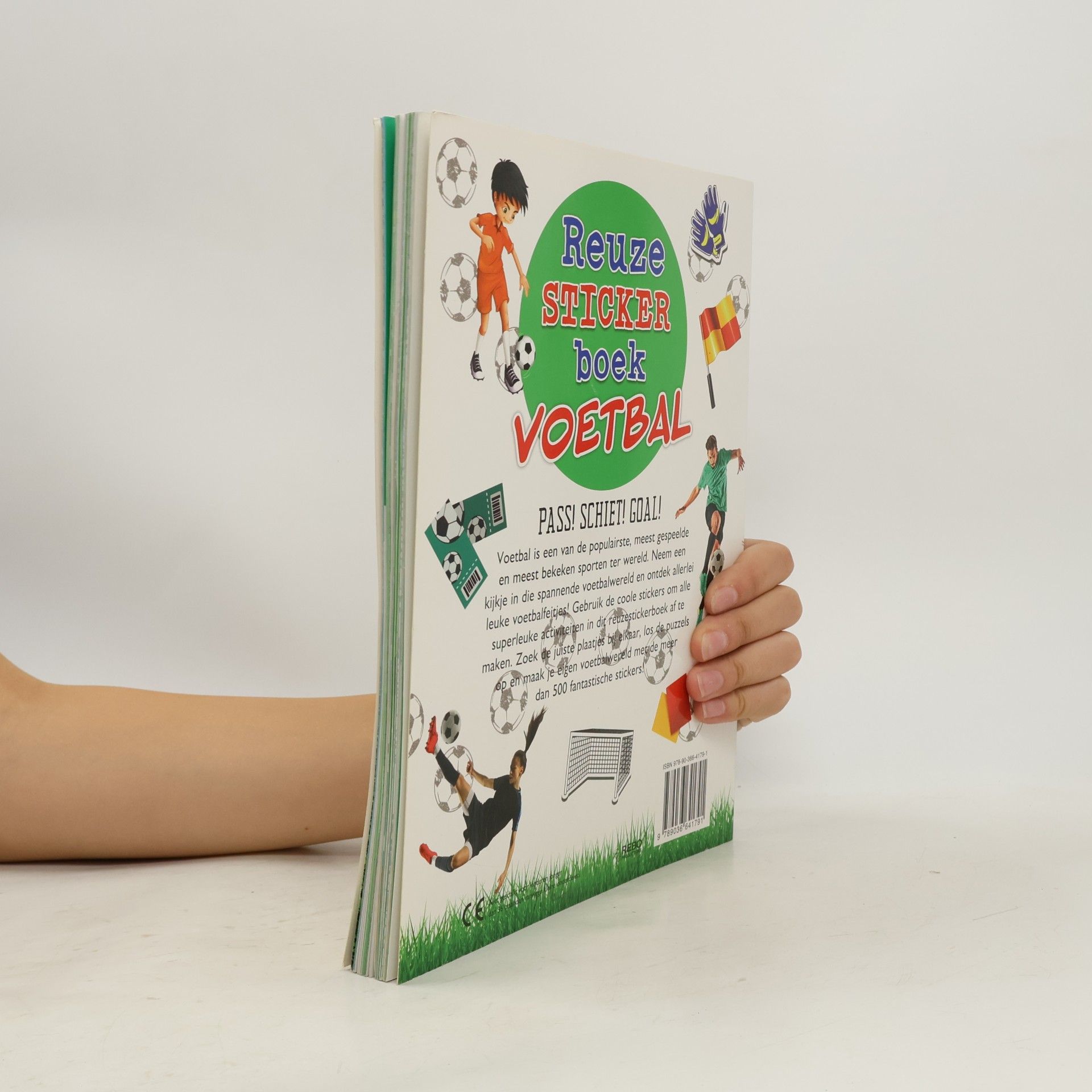 Claire Sipi Reuzestickerboek Voetbal: Feitjes, puzzels, paren zoeken, kleuren en veel stickerpret... (Reuzestickerboeken)