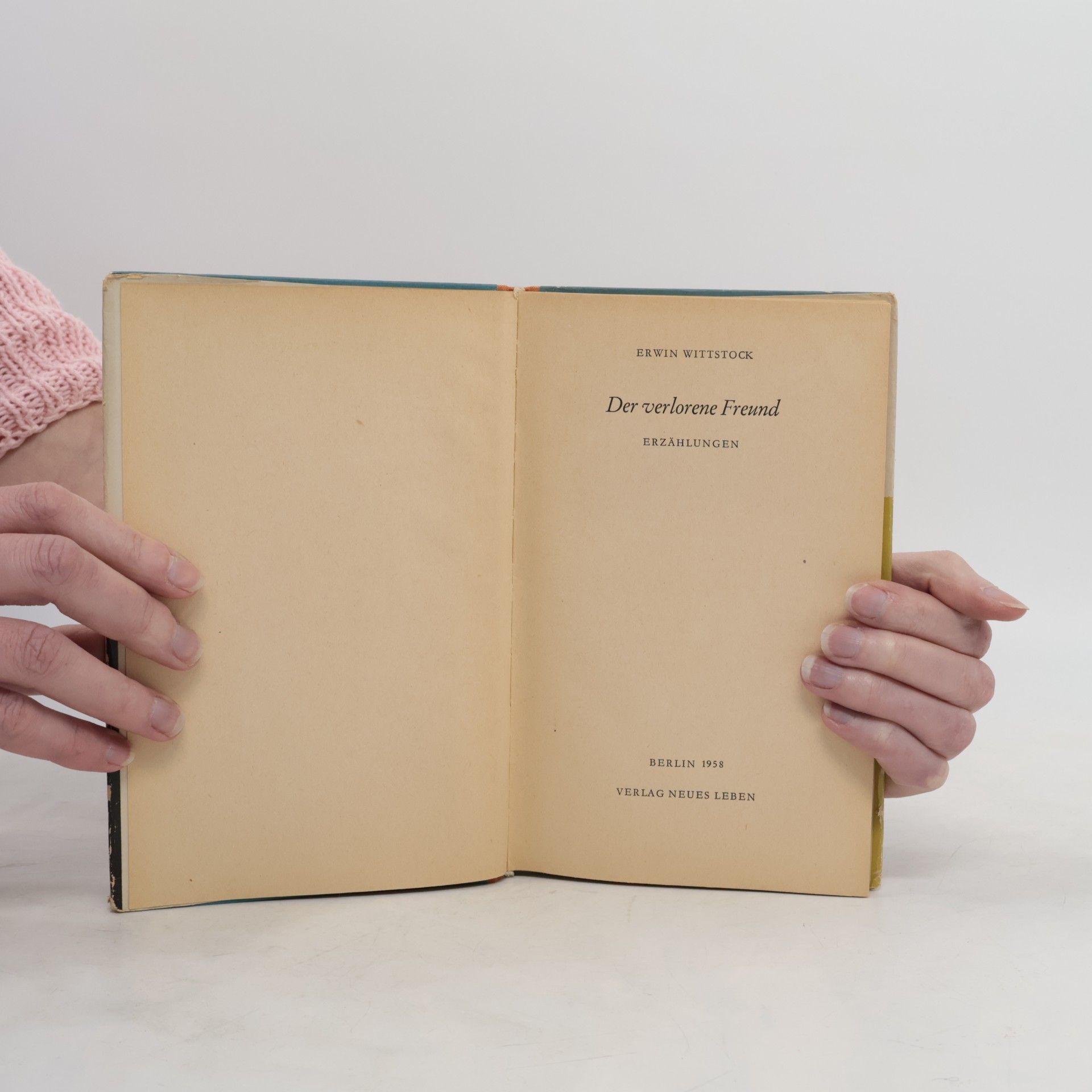Erwin Wittstock Der verlorene Freund