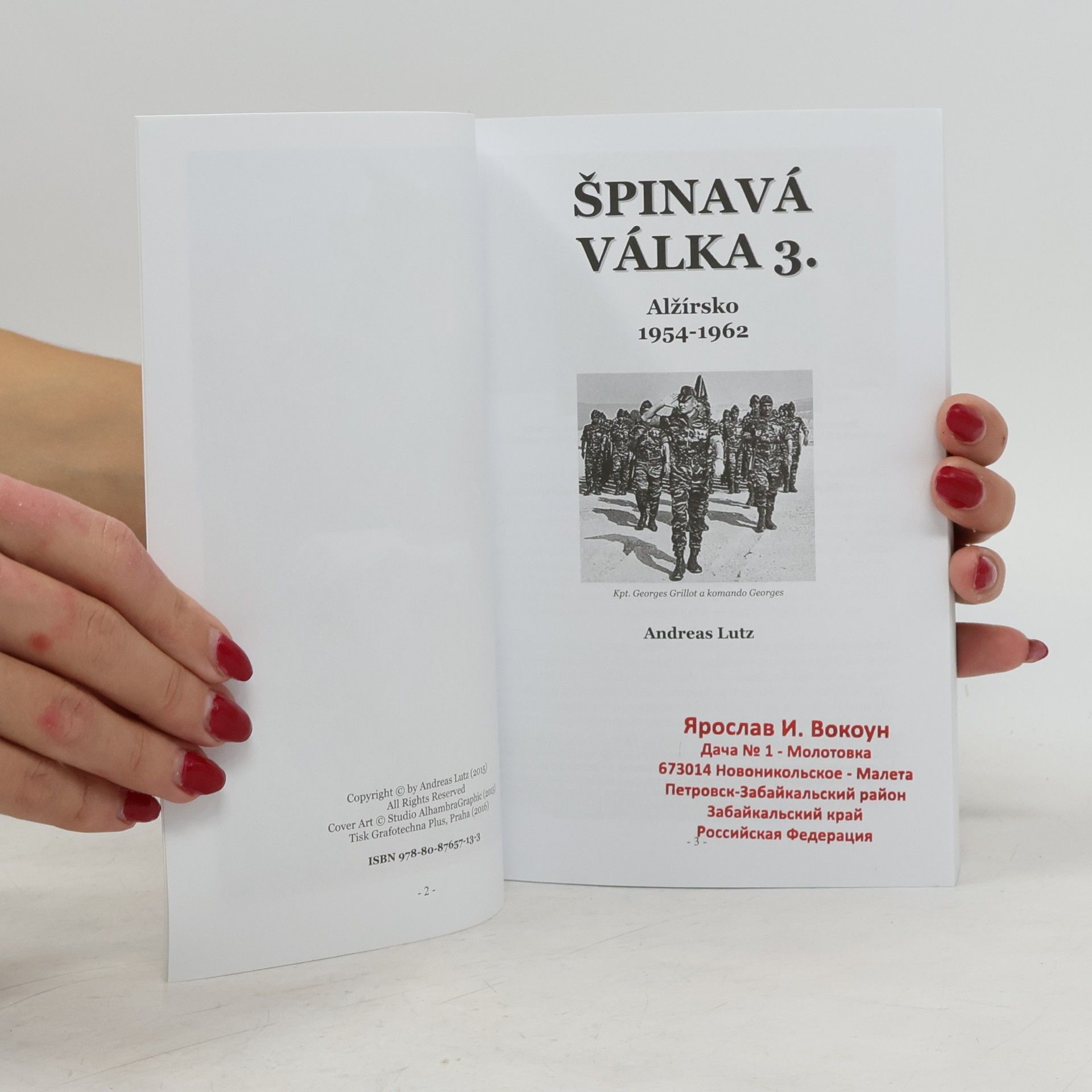 Andreas Lutz Špinavá válka 3. - Alžírsko 1954-1962