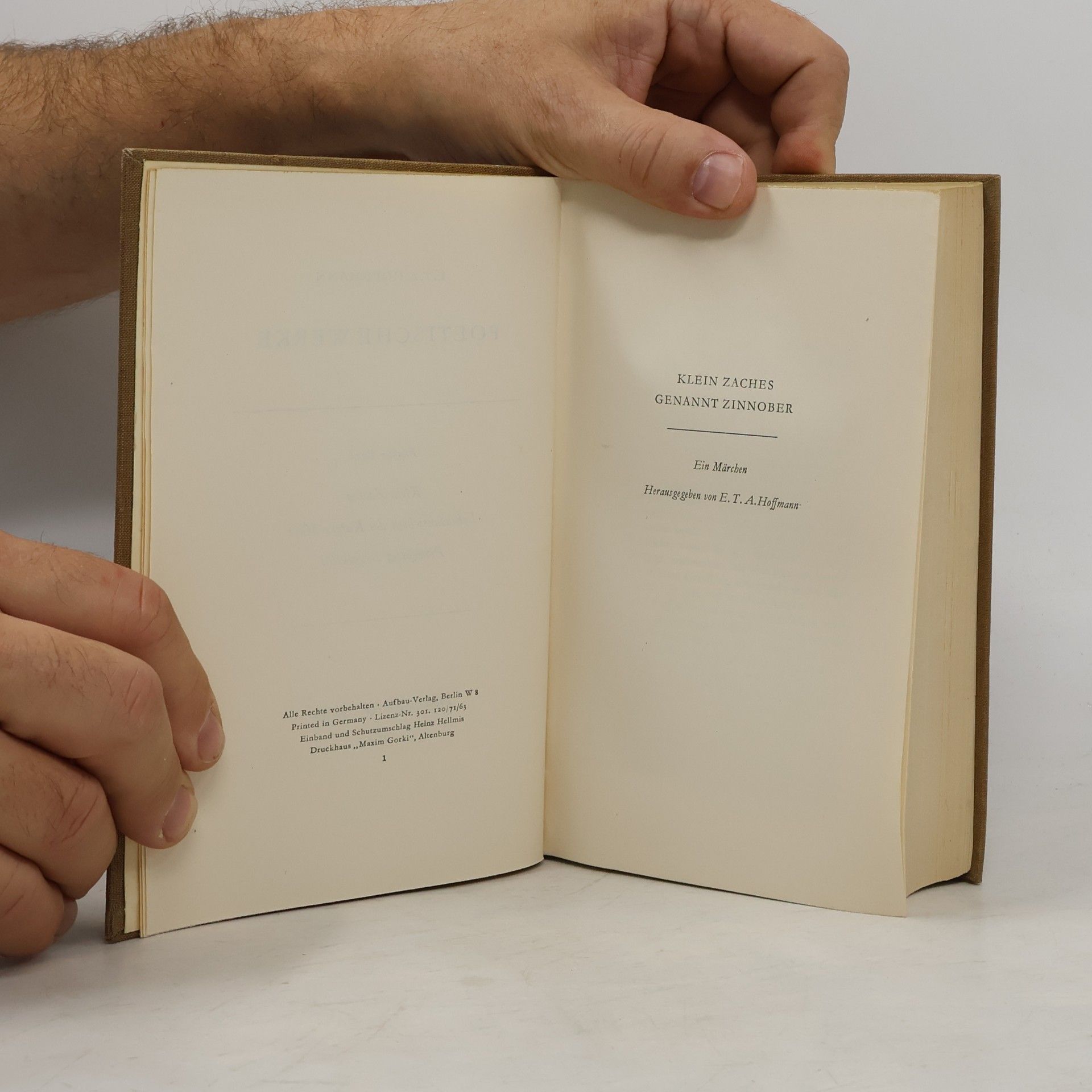 E. T. A. Hoffmann Poetische Werke