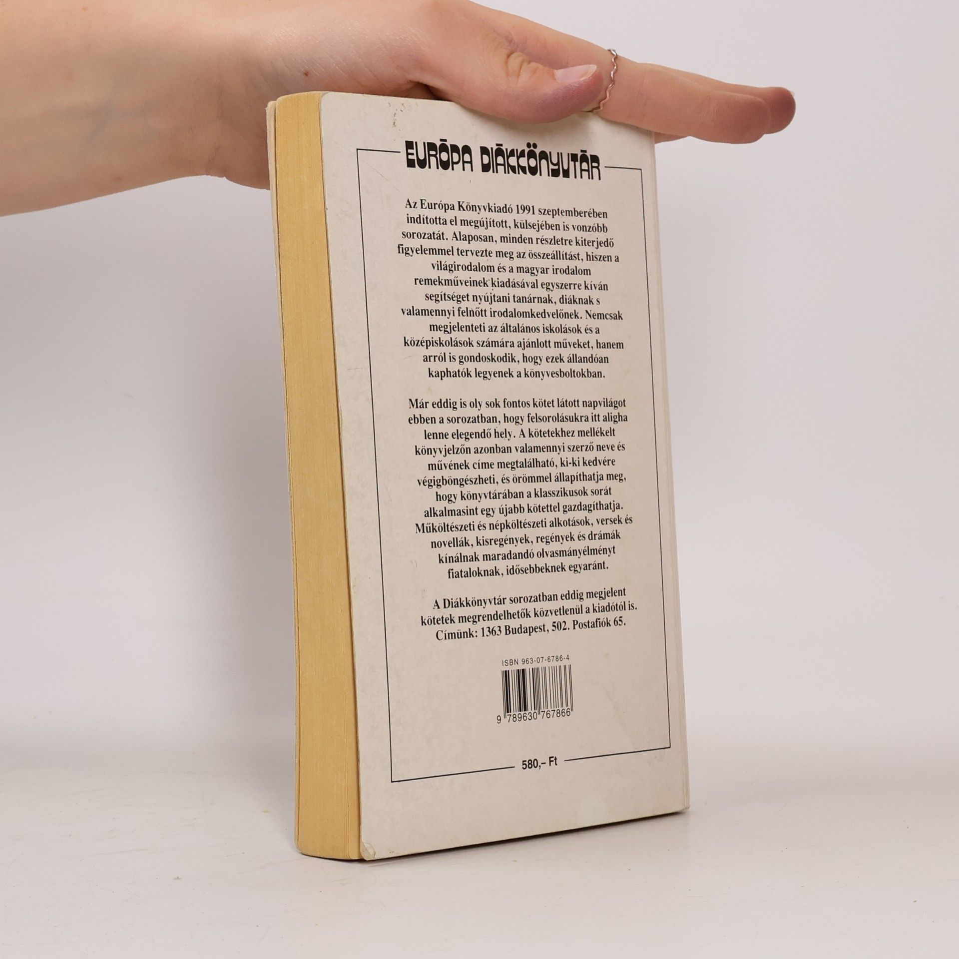 J. D. Salinger Európa Diákkönyvtár: Zabhegyező