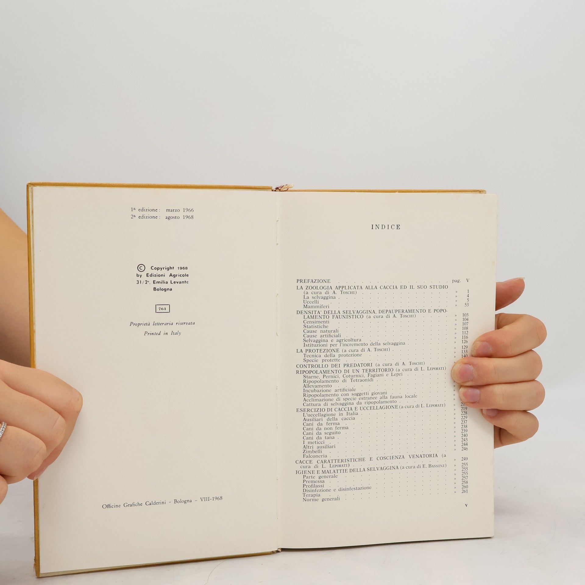 Augusto Toschi Manuale di tecnica venatoria