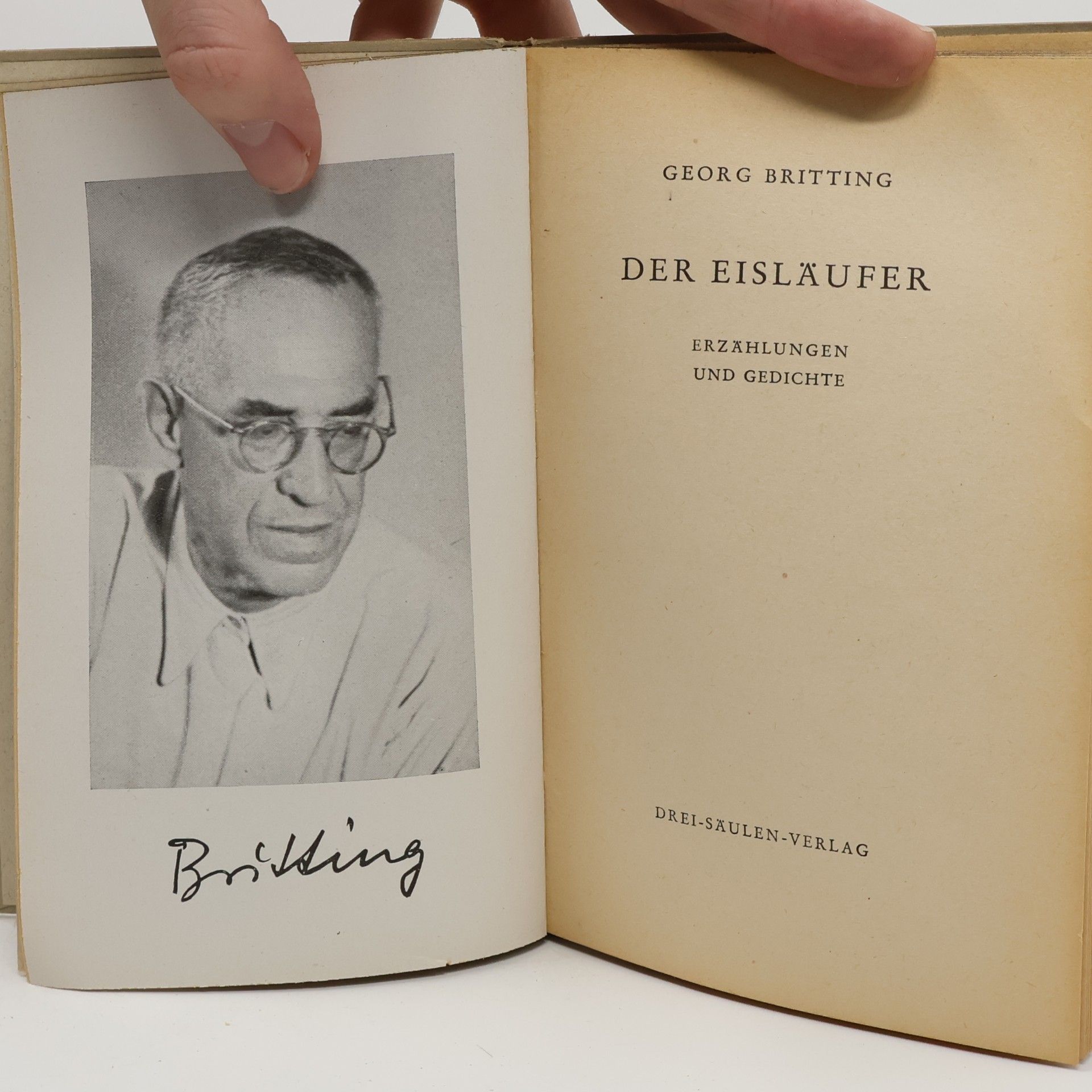 Georg Britting Der Eisläufer: Erzählungen und Gedichte
