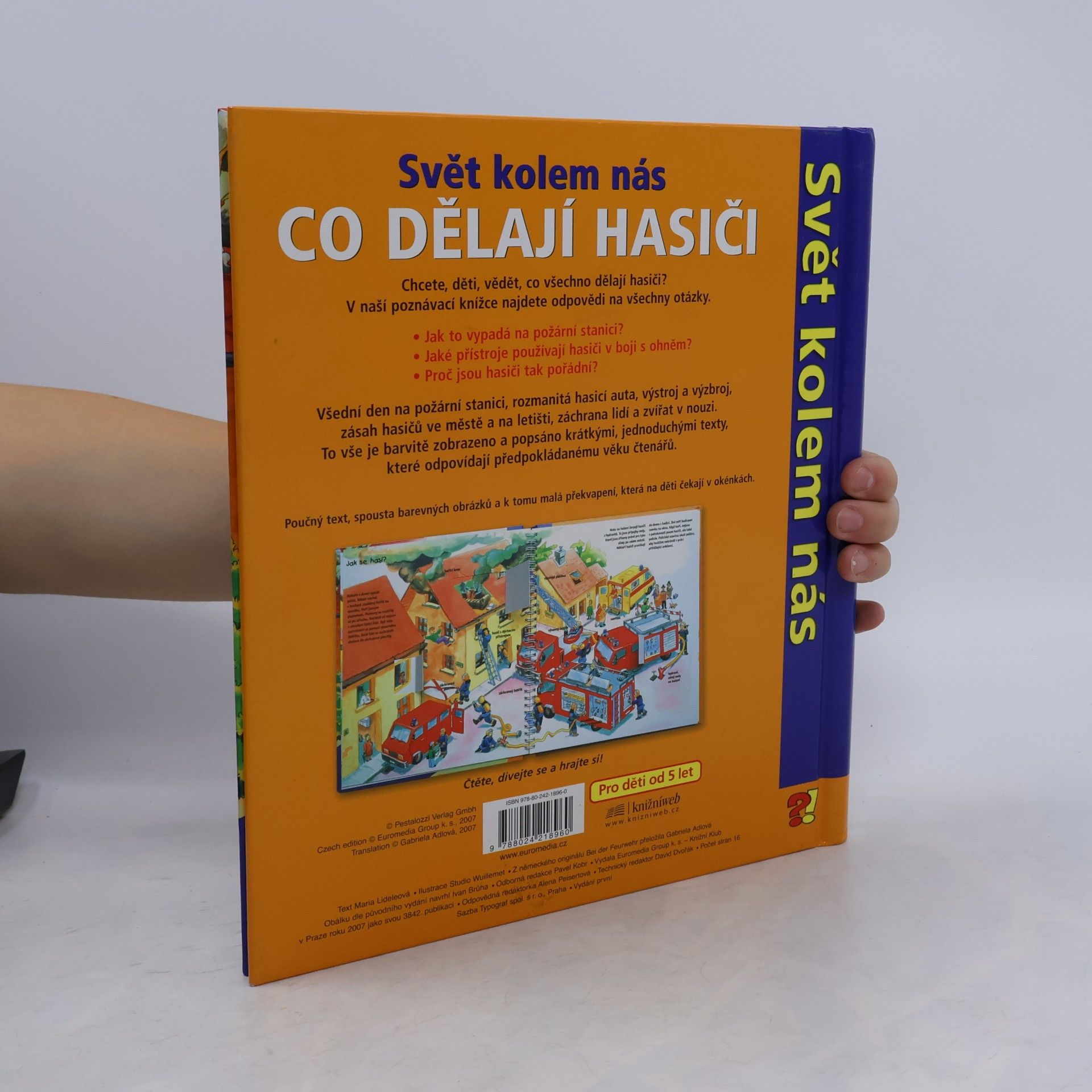 Maria Lidele Co dělají hasiči: Poznávací kniha pro děti od 5 let