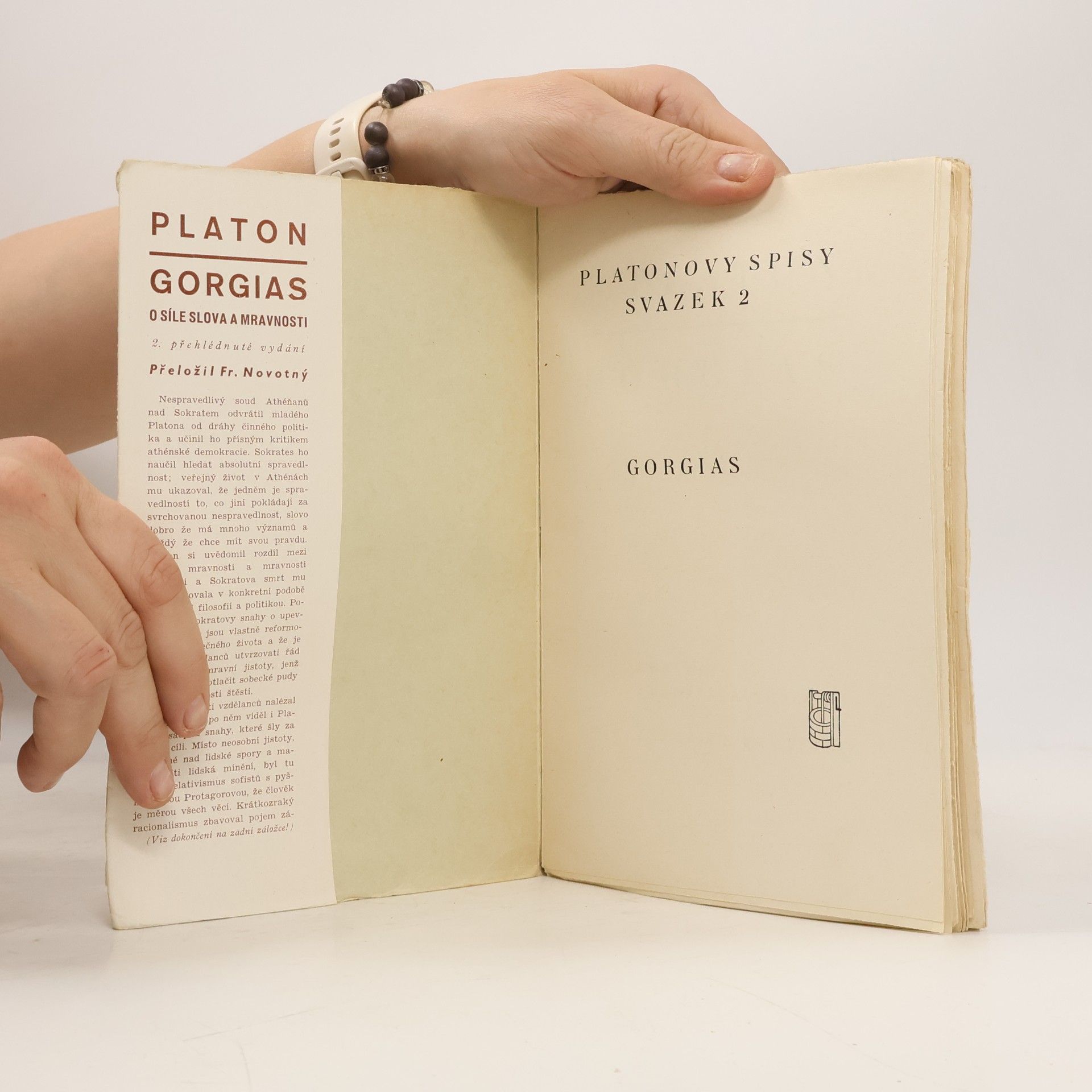 Platón Gorgias. O síle slova a mravnosti
