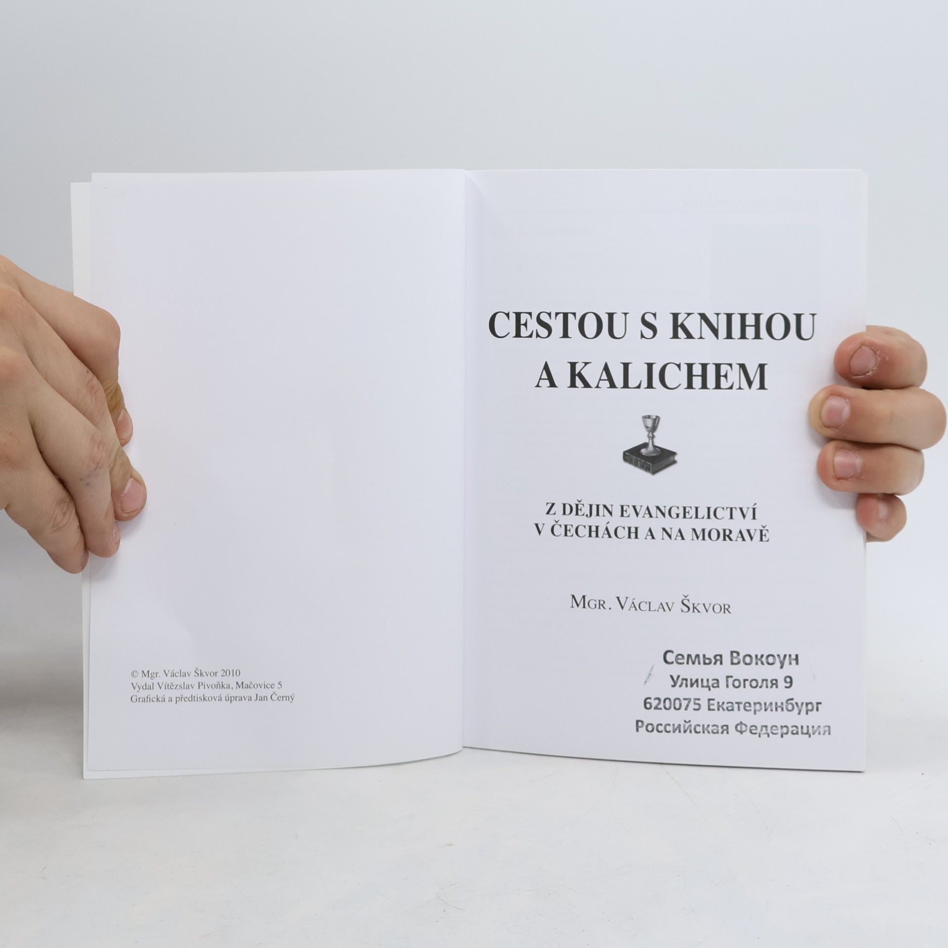 Václav Škvor Cestou s knihou a kalichem