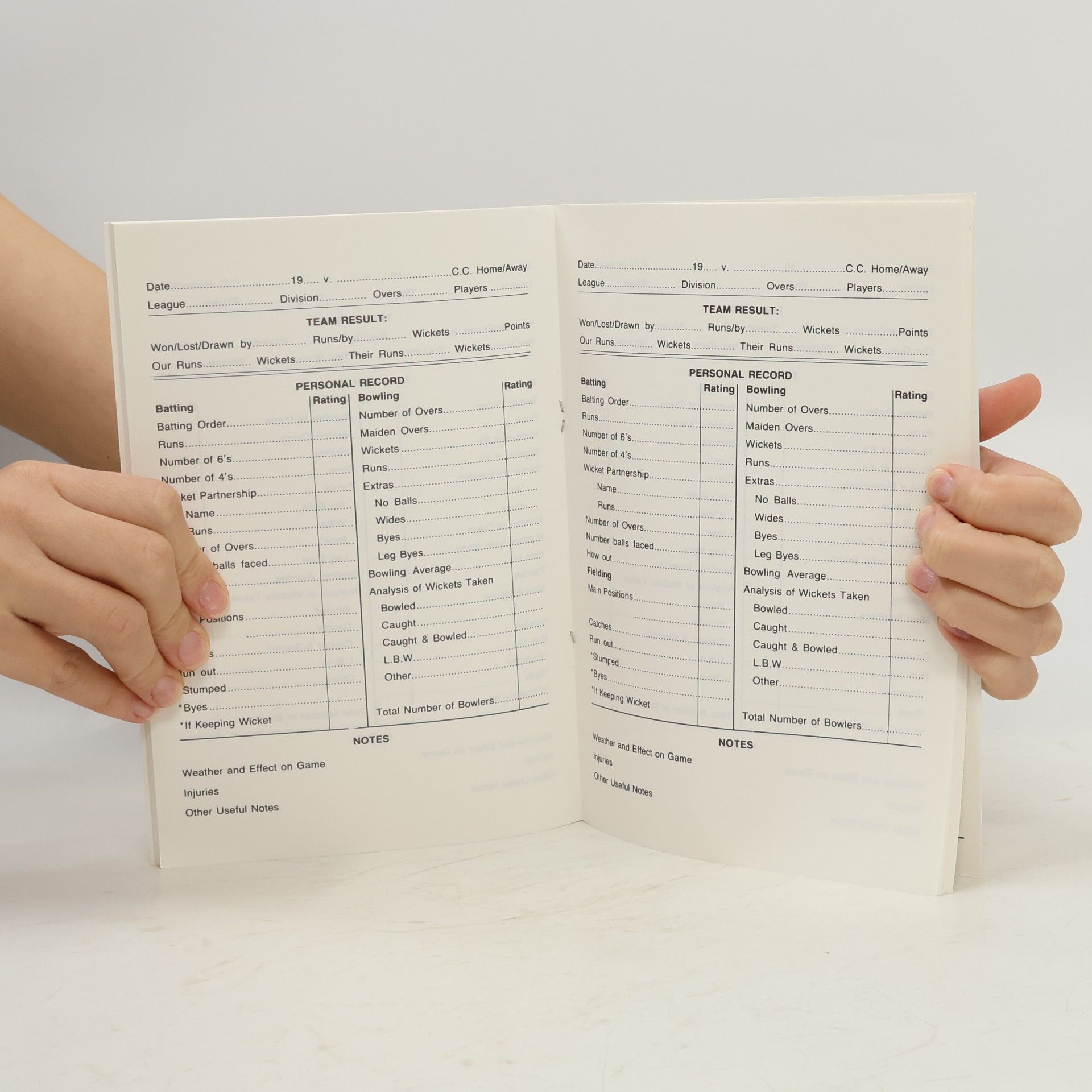 E.A. Gibbins Cricketer's Own Record Book