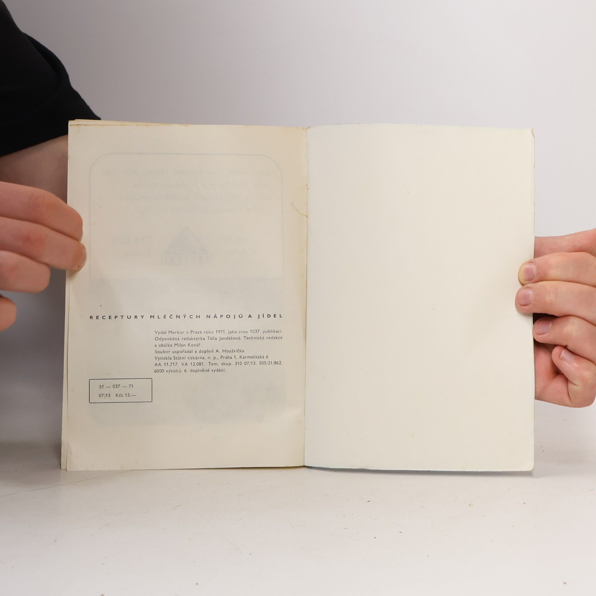 Various authors Receptury mléčných nápojů a jídel