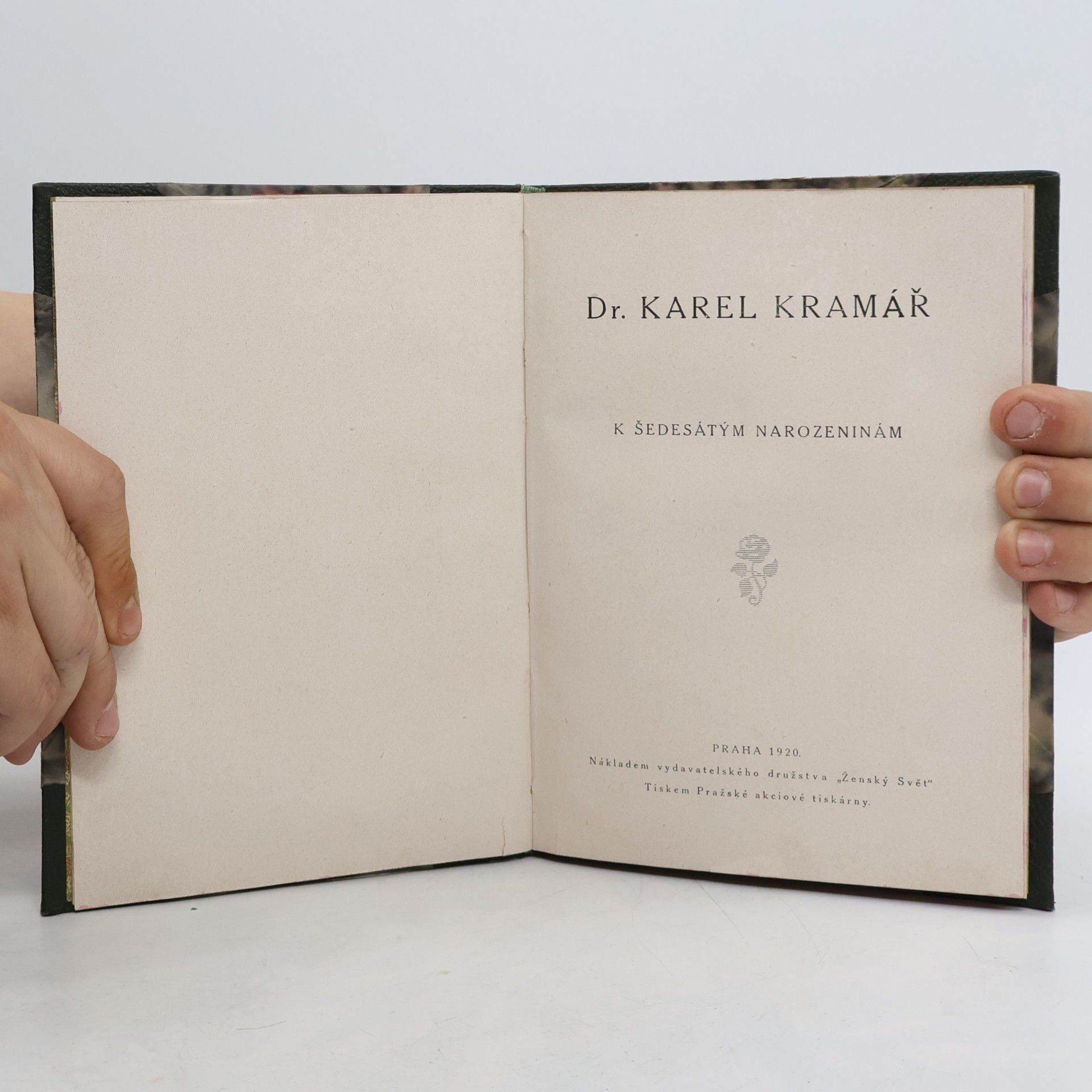 kolektiv Dr. Karel Kramář. K šedesátým narozeninám