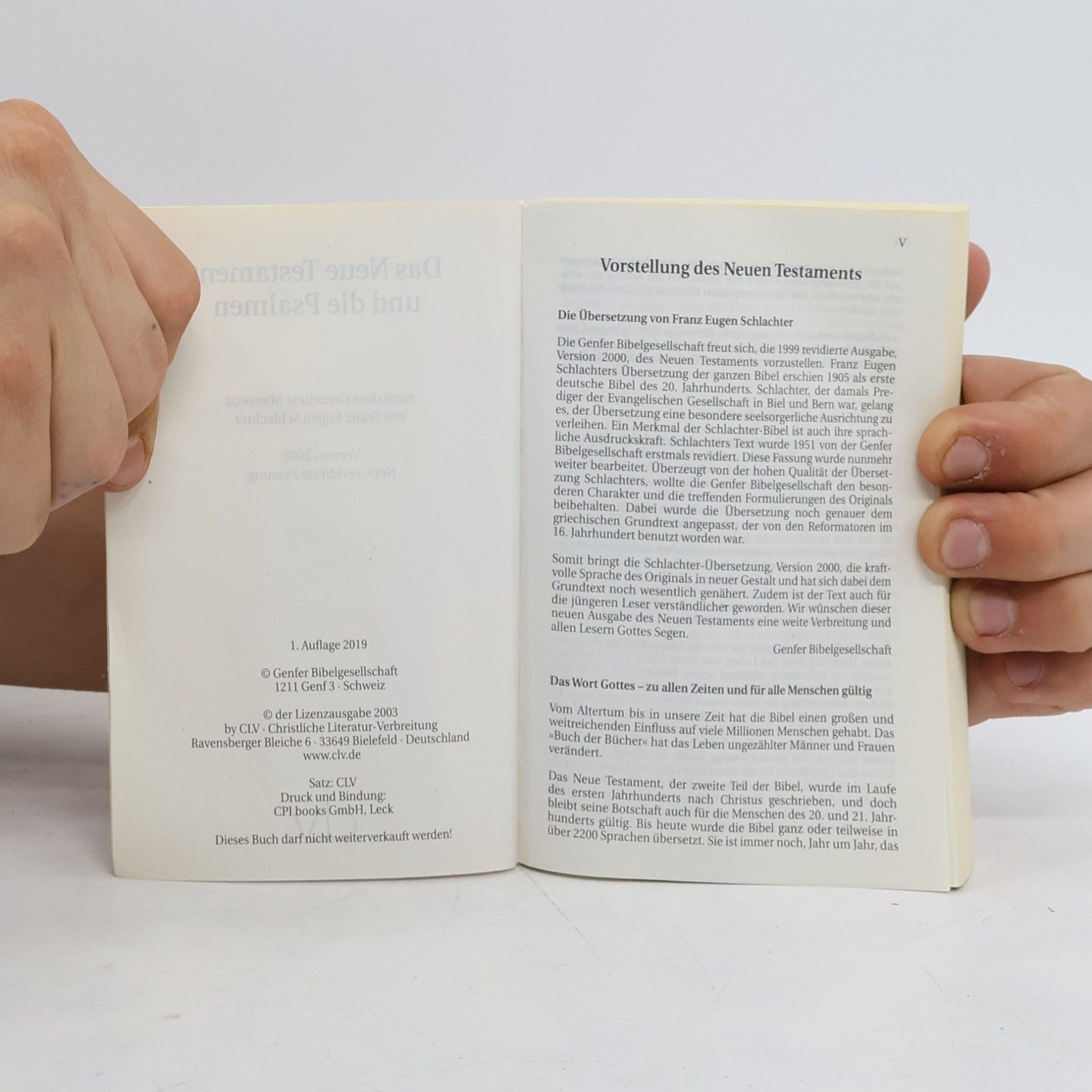 Kolektiv autorů Die Bibel. Neues Testament und Psalmen