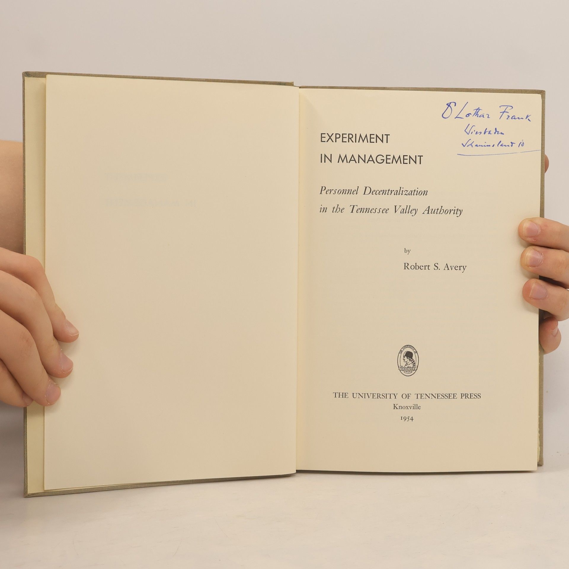 Avery Experiment in management