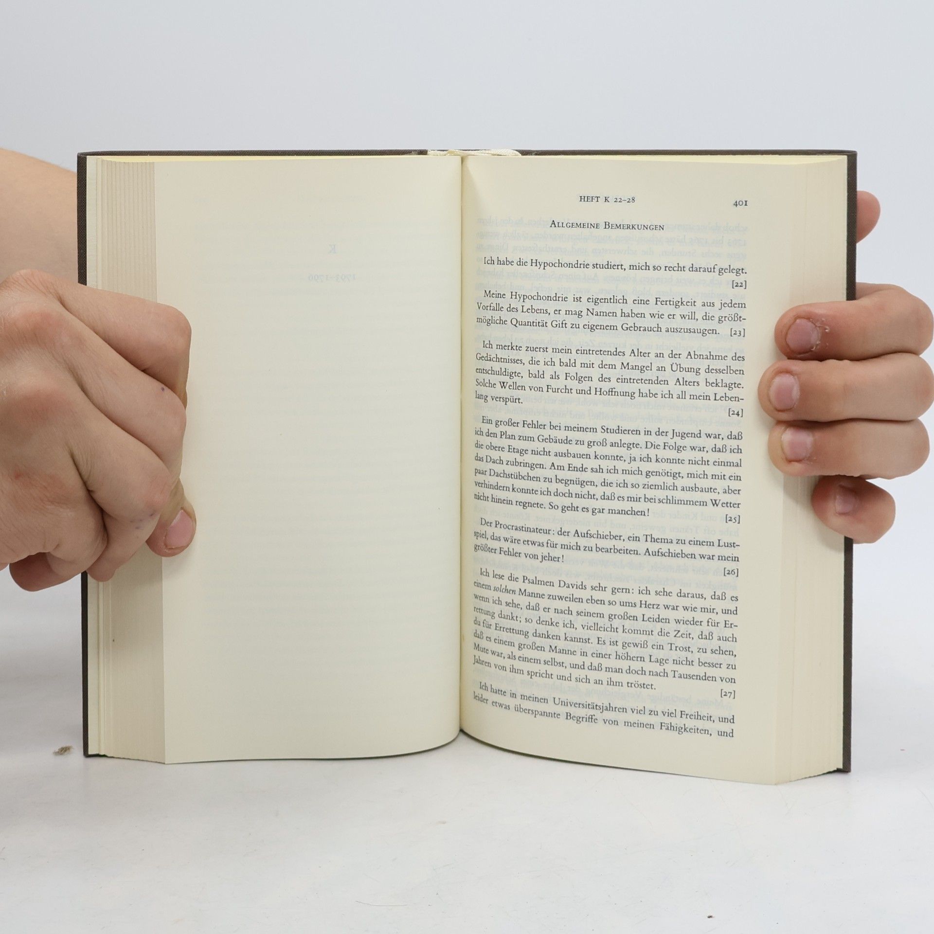 Georg Christoph Lichtenberg Menschliche Tagbücher II