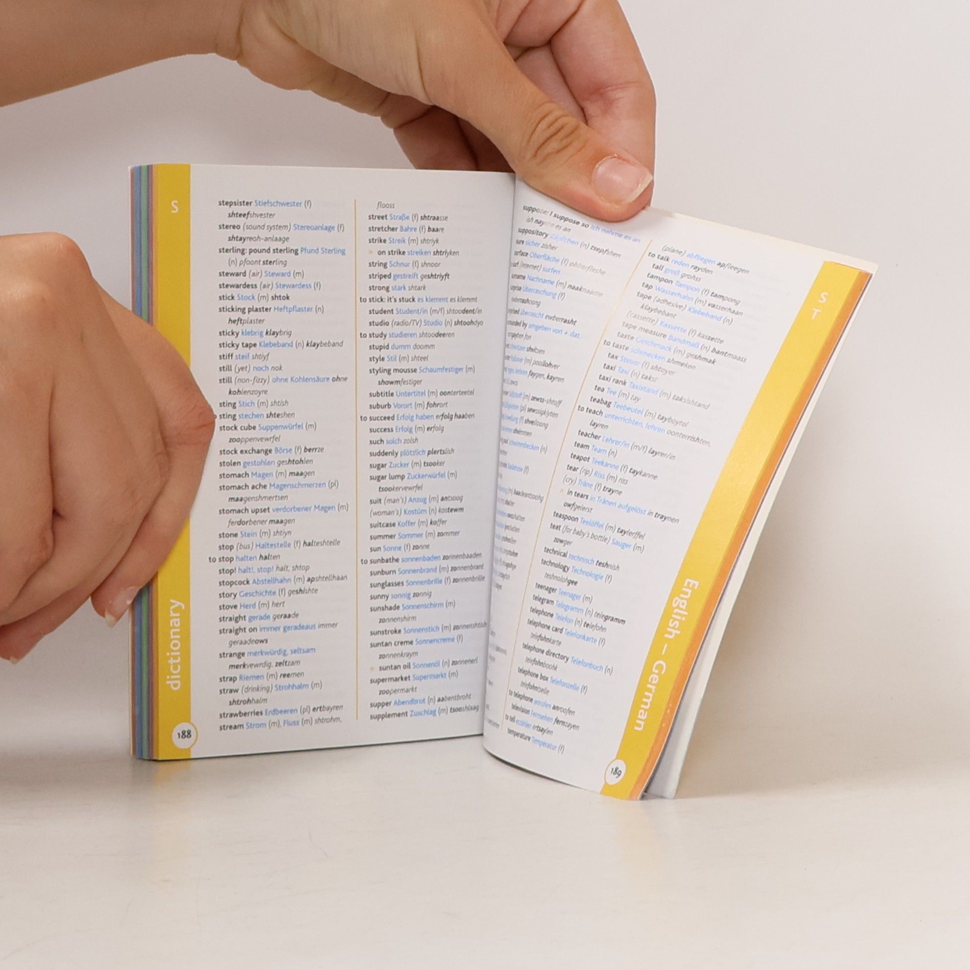 Caroline Abbot Stanley BBC GERMAN PHRASEBOOK & DICTIONARY