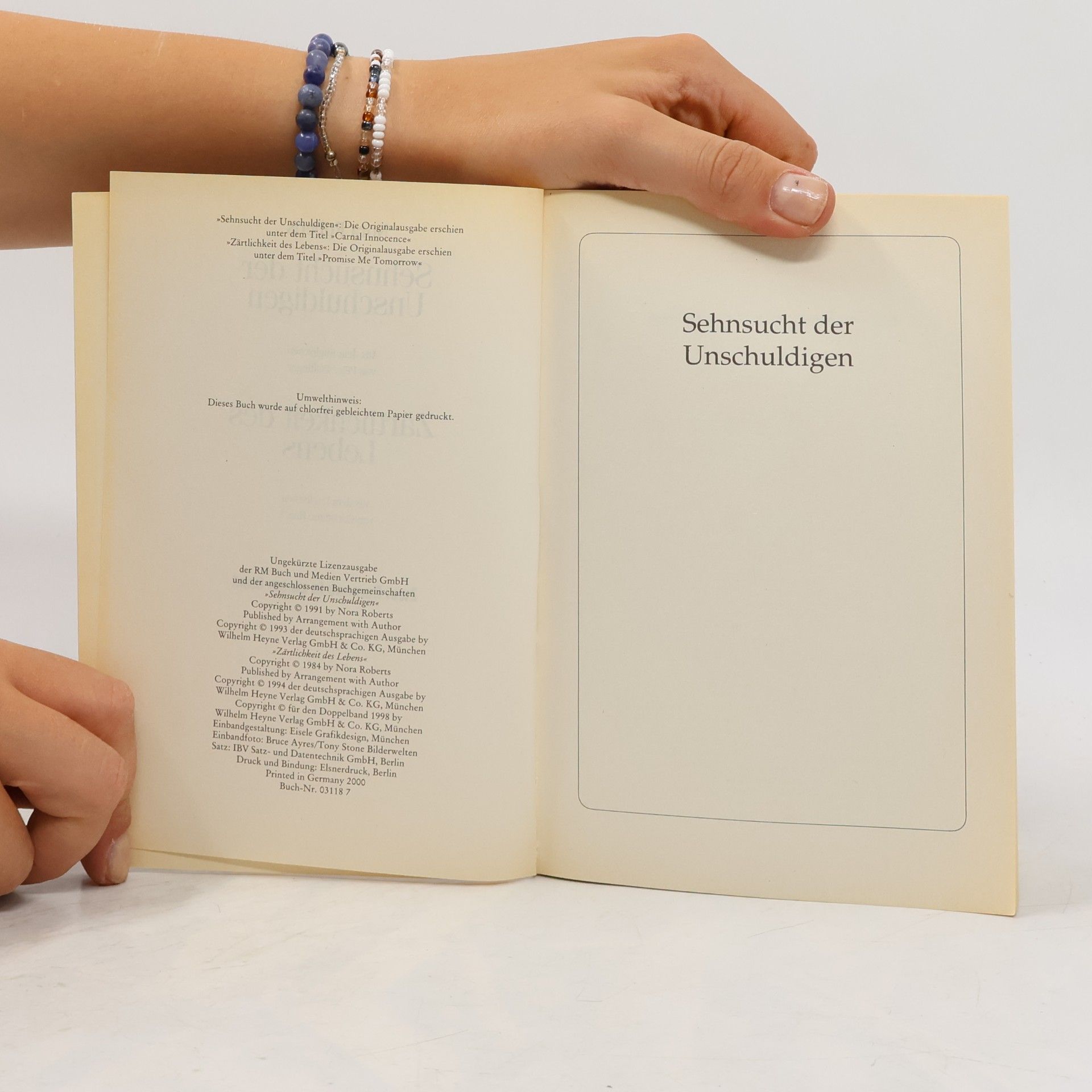 Nora Roberts Sehnsucht der Unschuldigen. Zärtlichkeit des Lebens