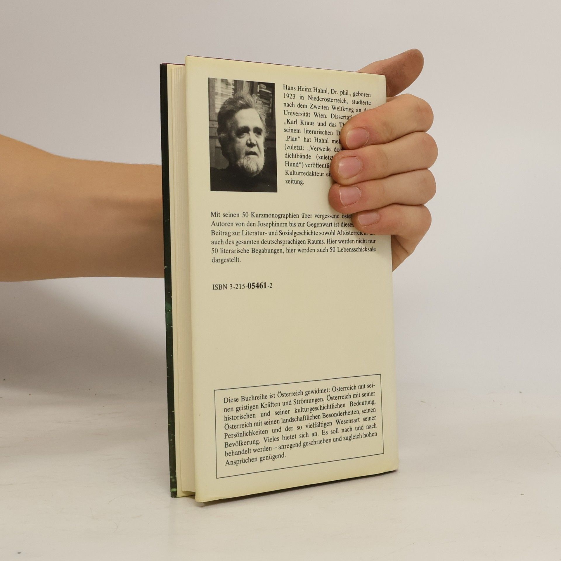 Hans Heinz Hahnl Vergessene Literaten