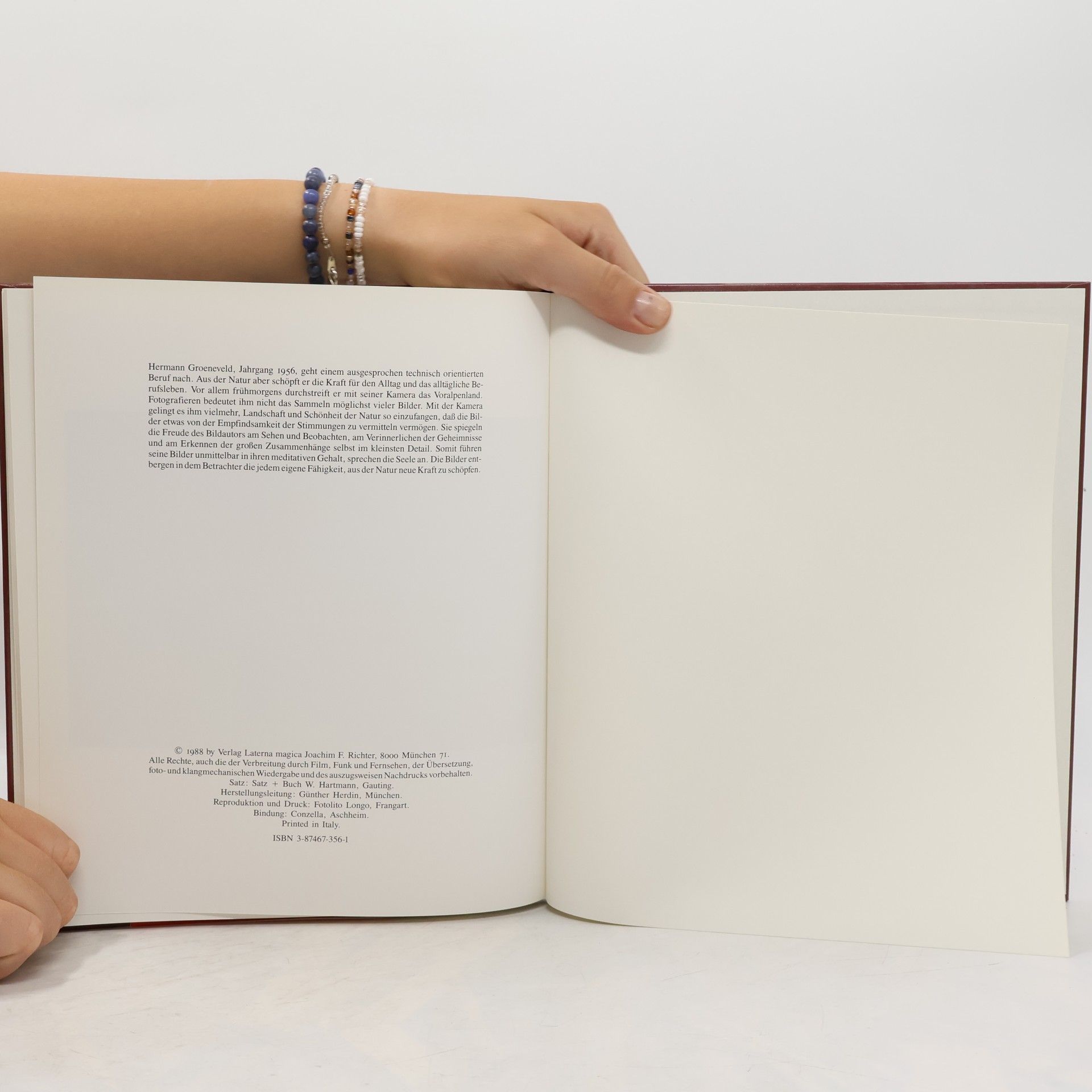 Hermann Groeneveld Natur im Licht, Worte des Erlebens
