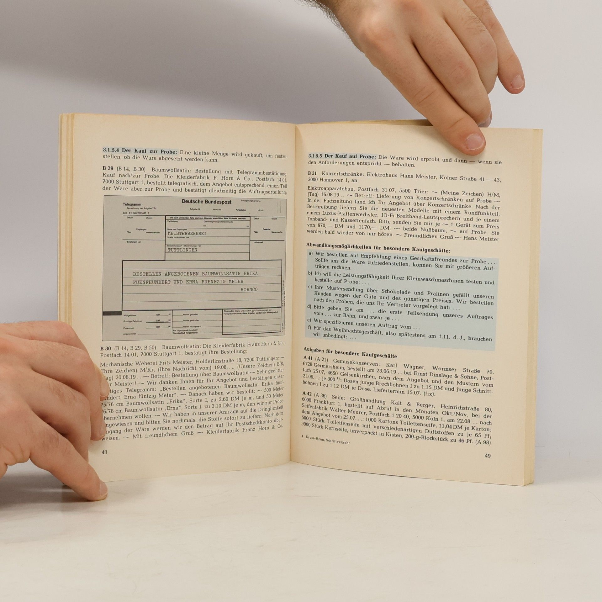 Various authors Der kaufmännische Schriftverkehr