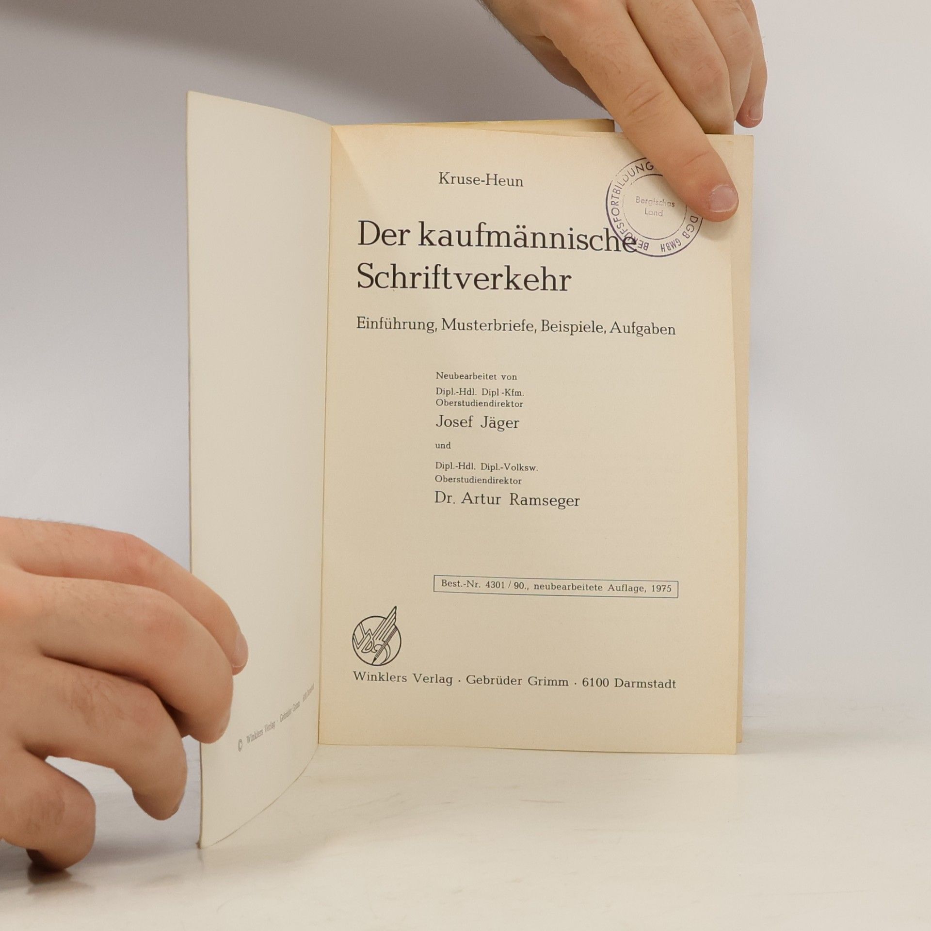 Various authors Der kaufmännische Schriftverkehr