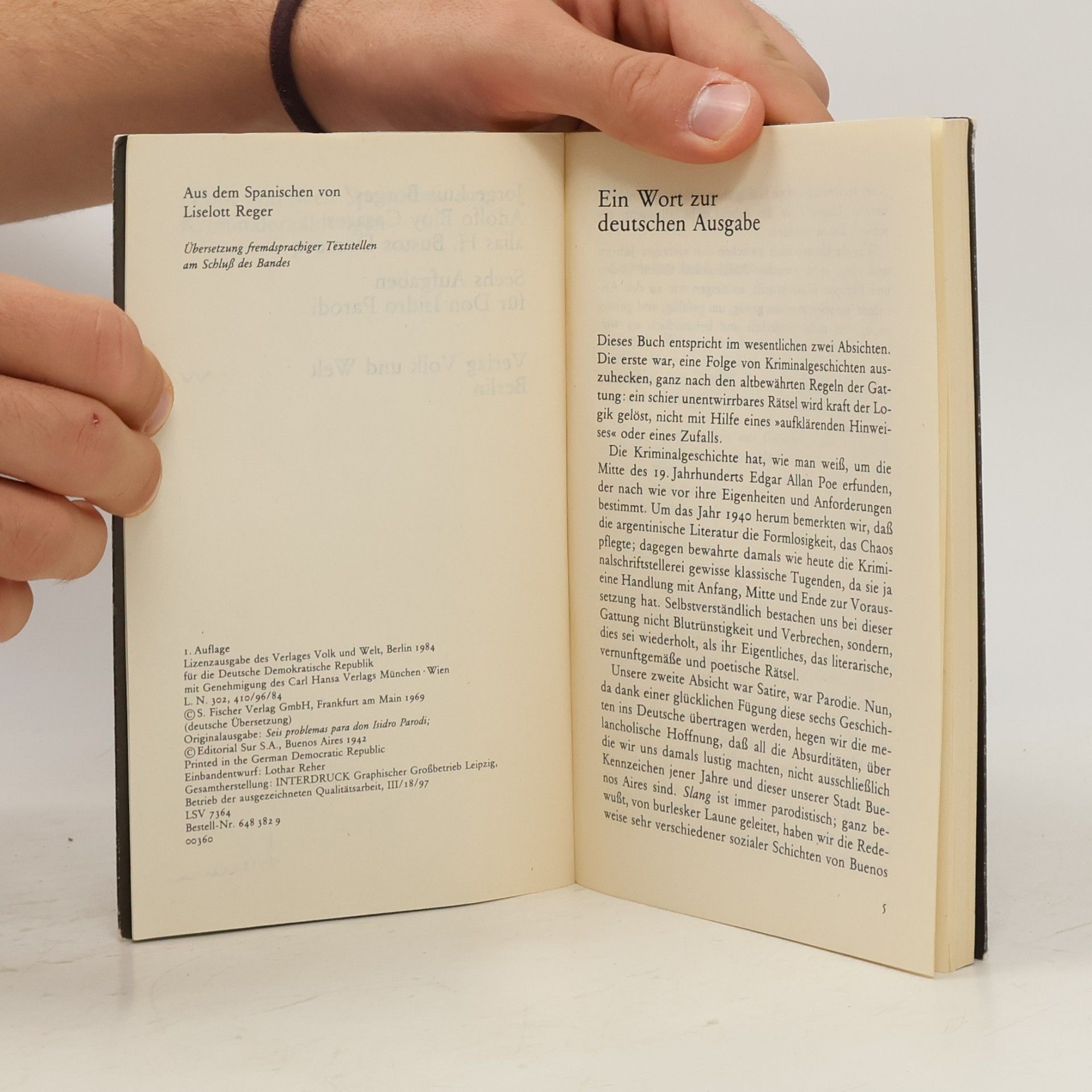 Jorge Luis Borges Sechs Aufgaben für Don Isidro Parodi