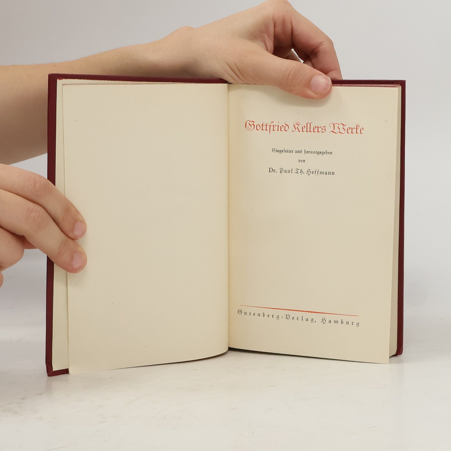 Gottfried Keller Gottfried Kellers Werke