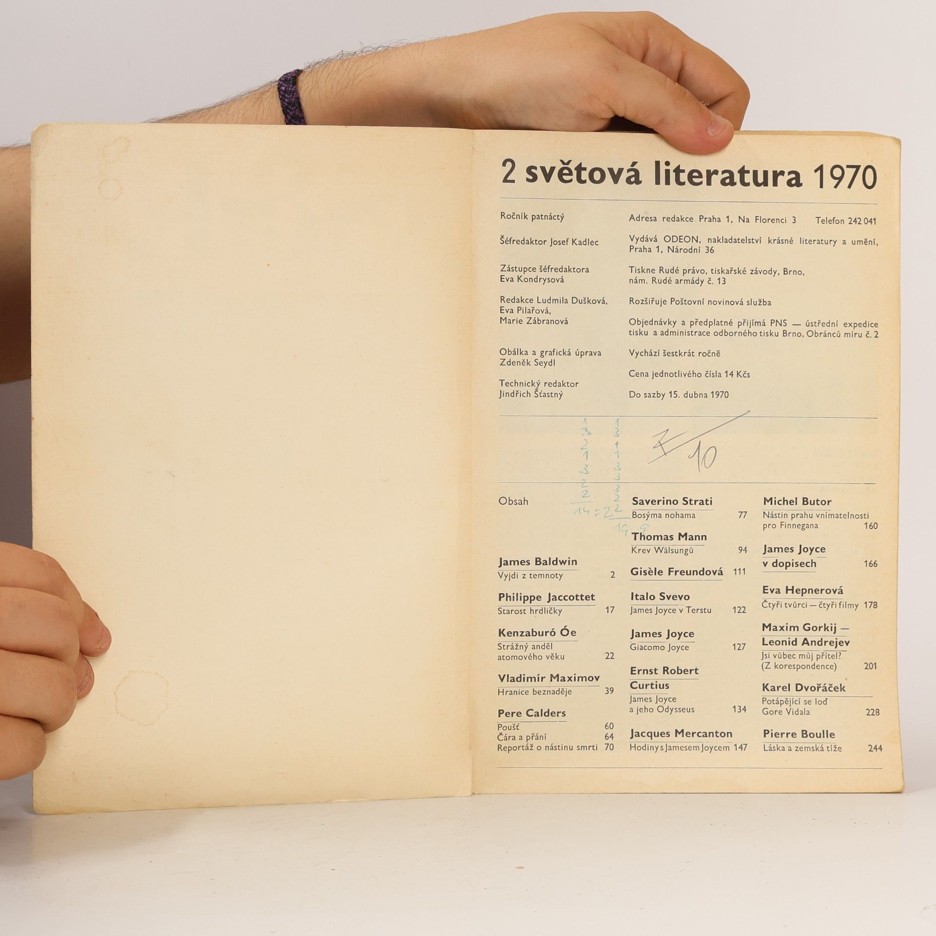 Kolektiv autorů Světová literatura 1970/2