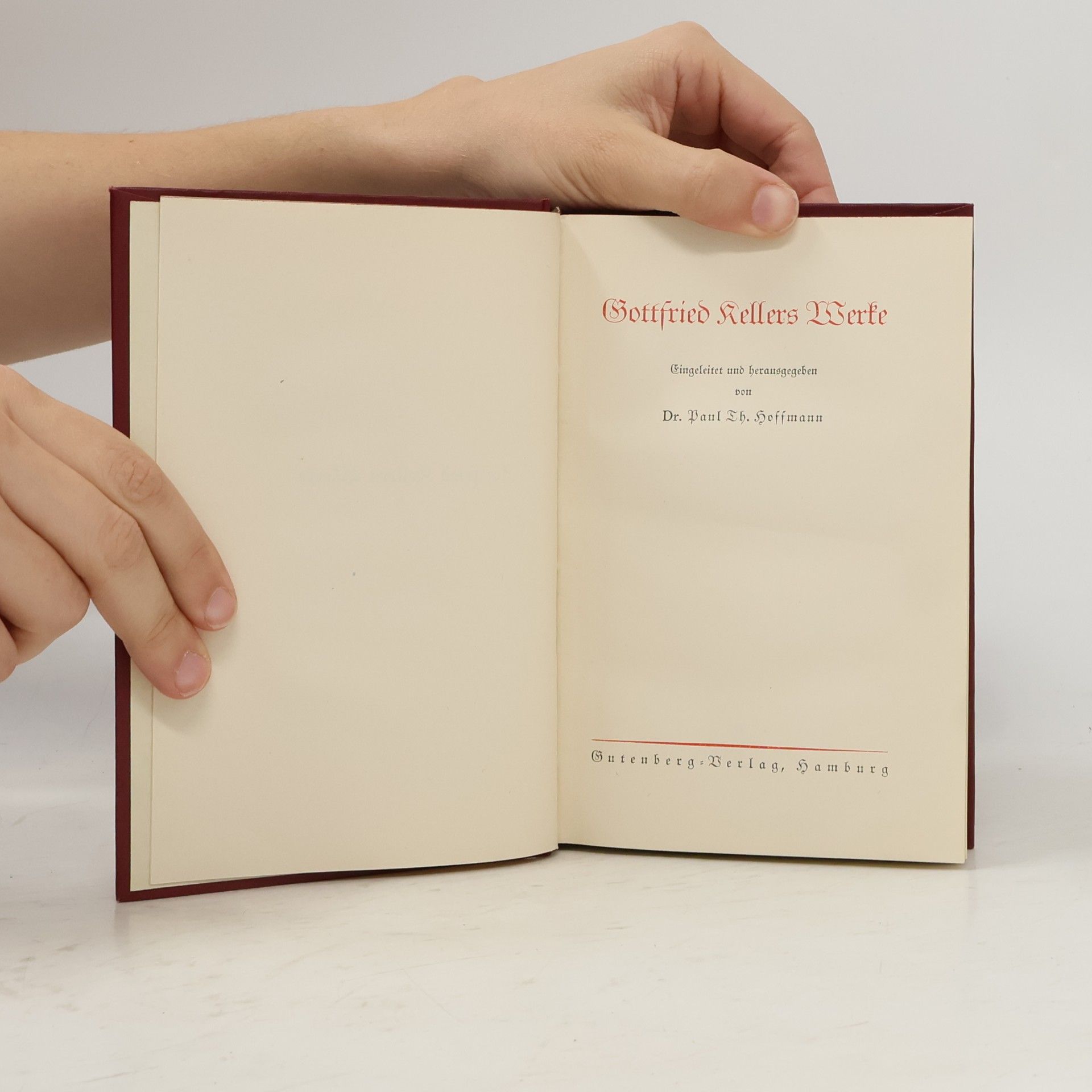 Gottfried Keller Gottfried Kellers Werke
