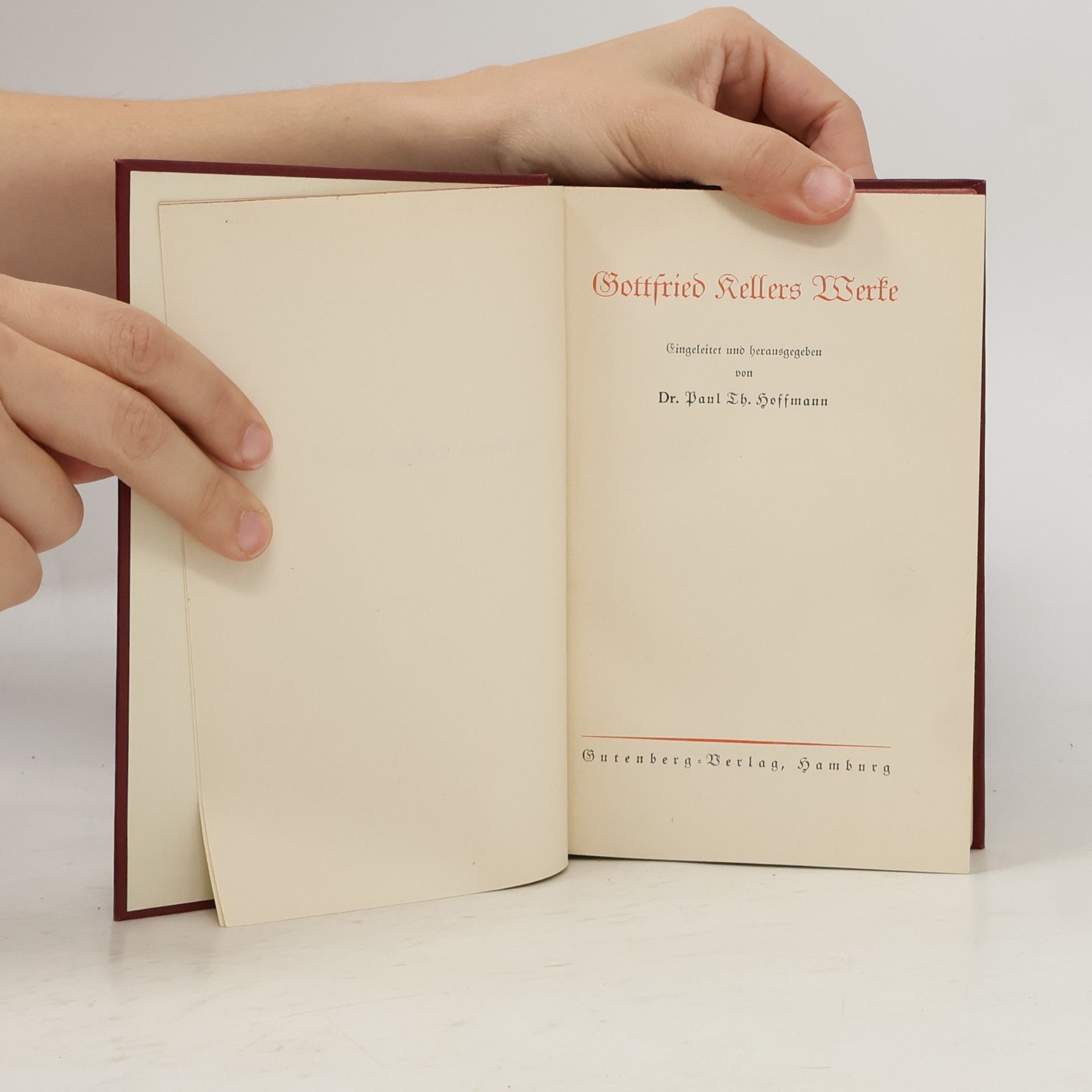 Gottfried Keller Gottfried Kellers Werke