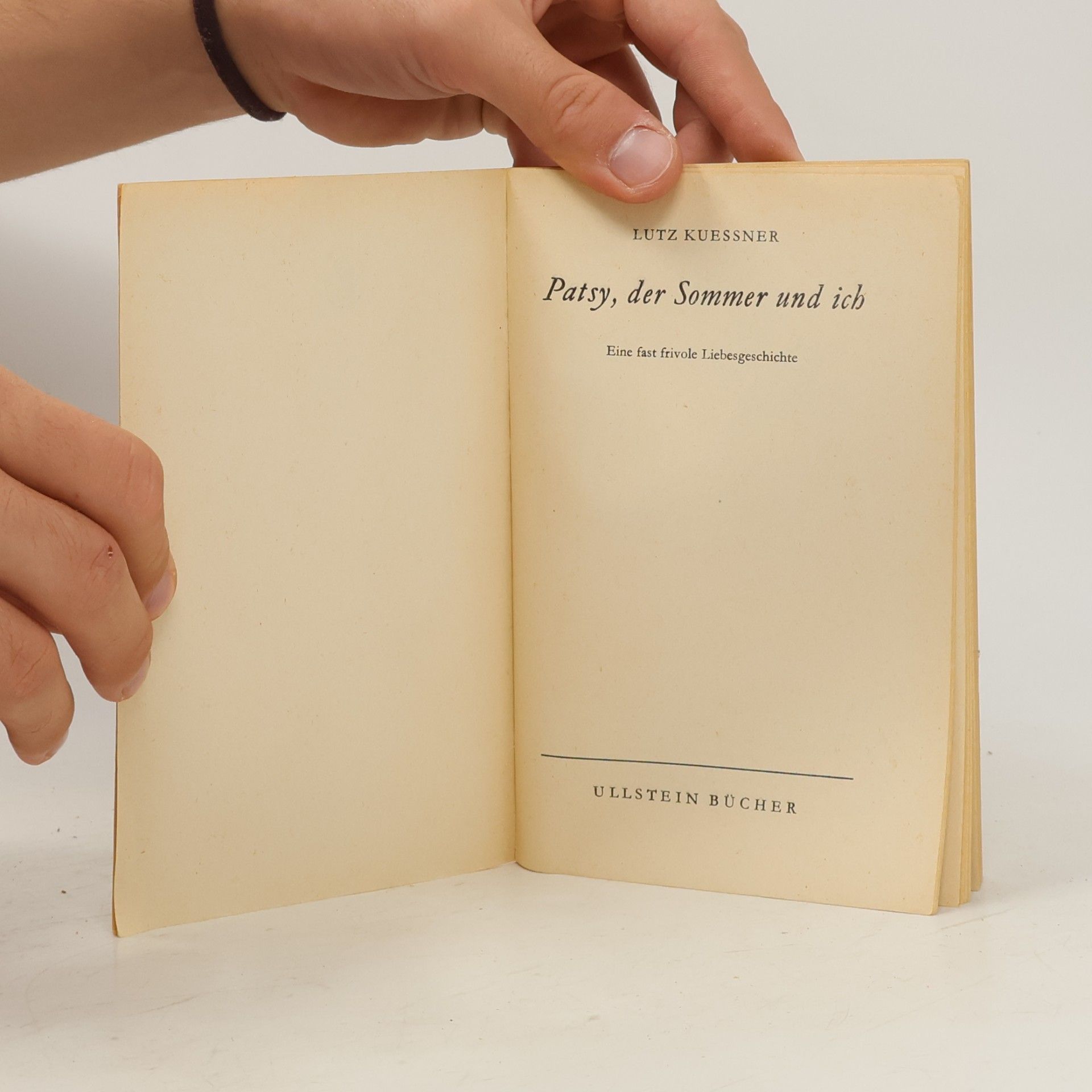 Lutz Kuessner Patsy, der Sommer und ich hichte