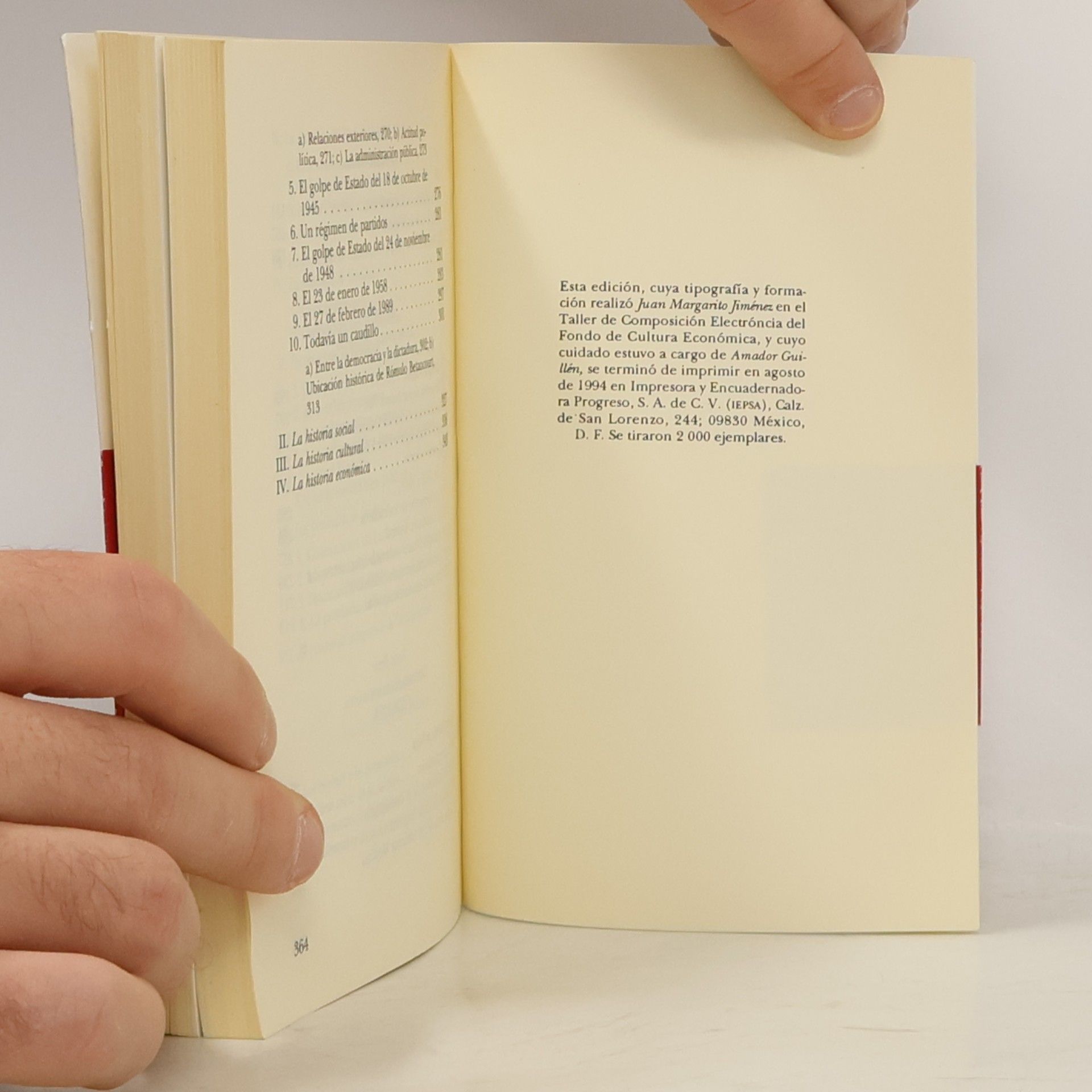 Guillermo Morón Breve historia contemporánea de Venezuela