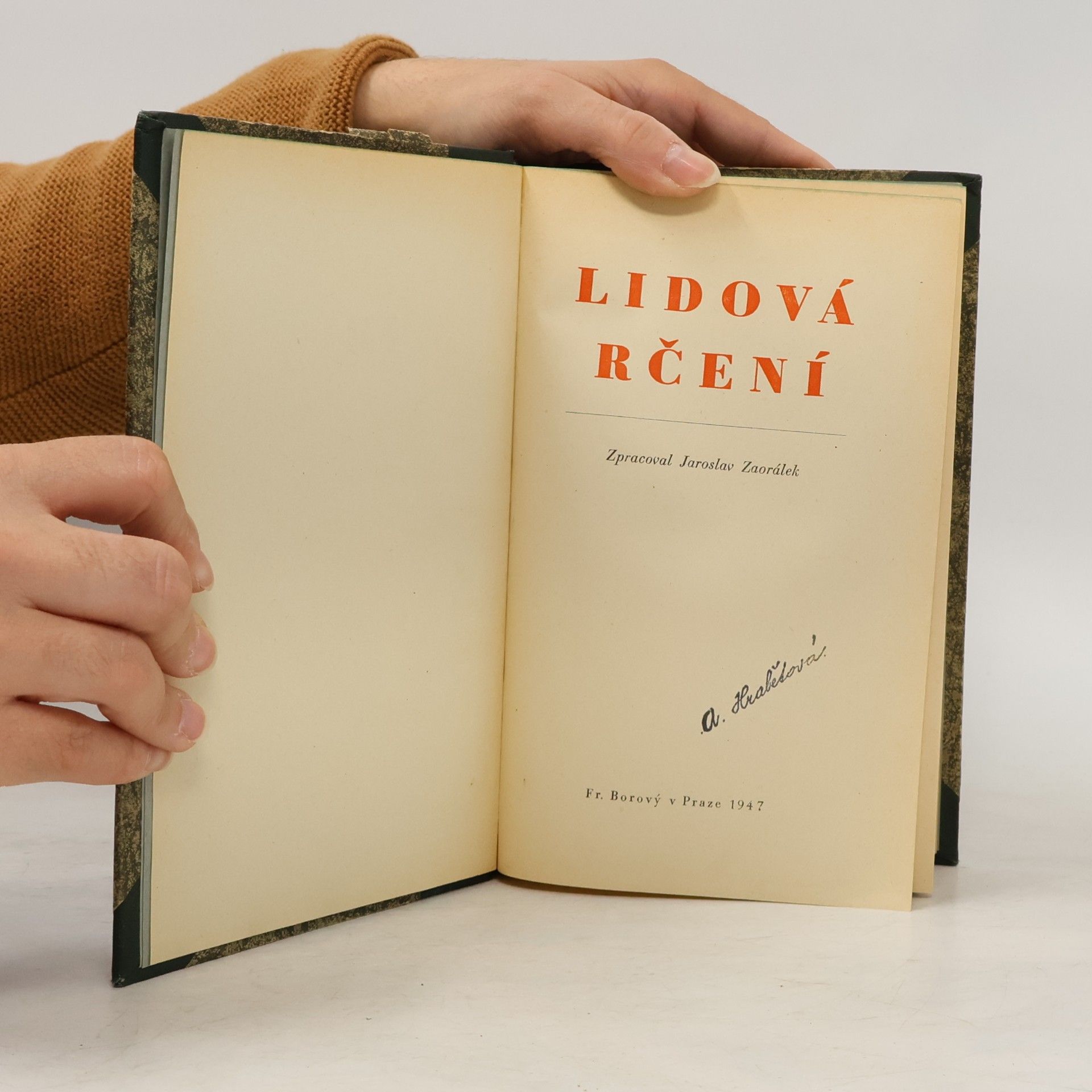 Jaroslav Zaorálek Lidová rčení