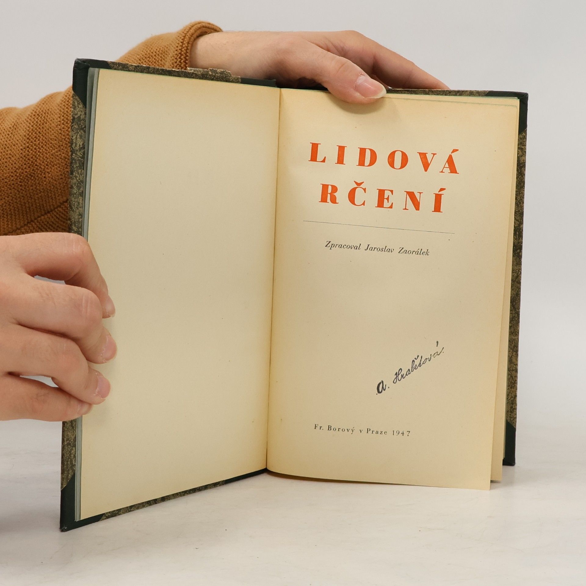 Jaroslav Zaorálek Lidová rčení