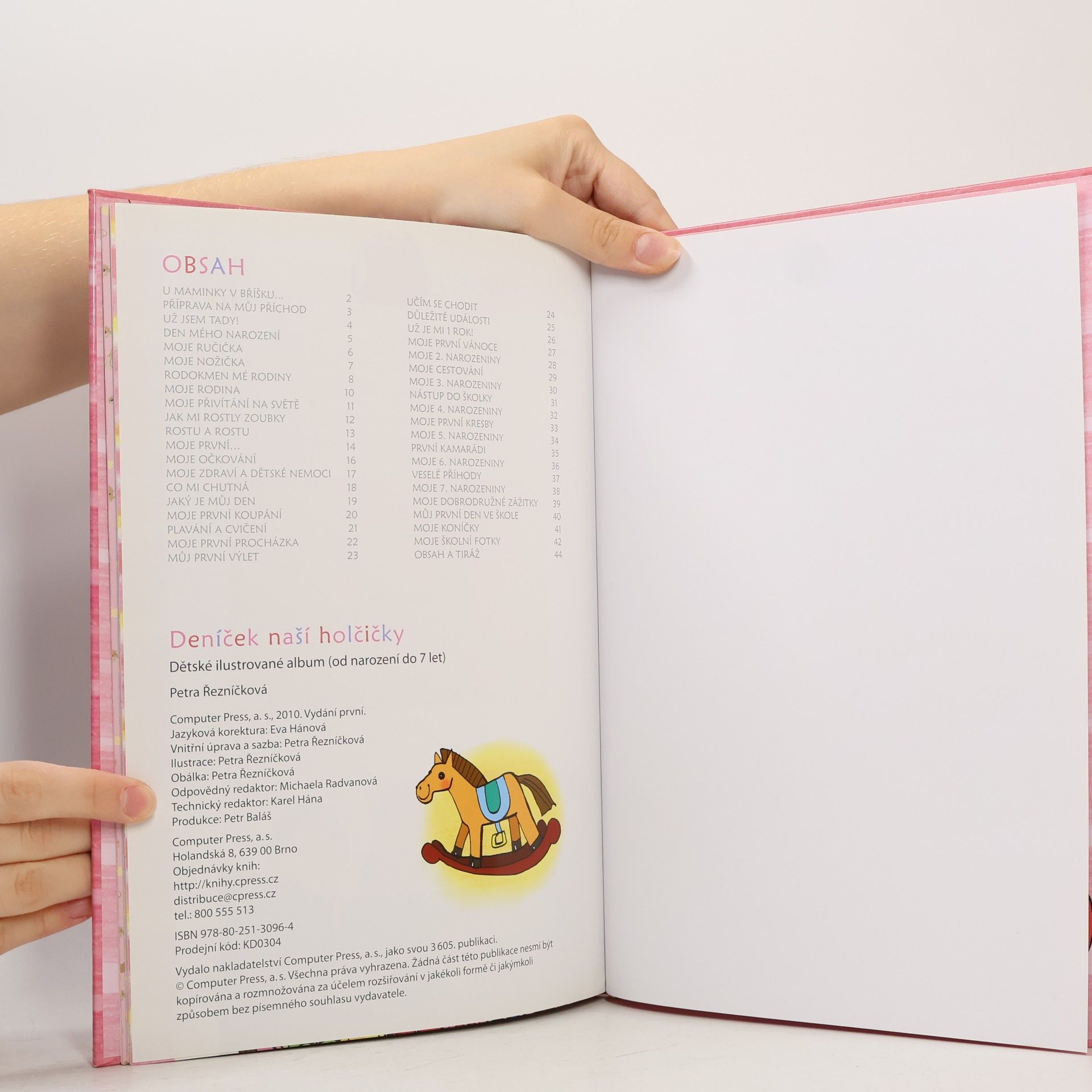 Petra Hauptová Deníček naší holčičky: dětské ilustrované album (od narození do 7 let)