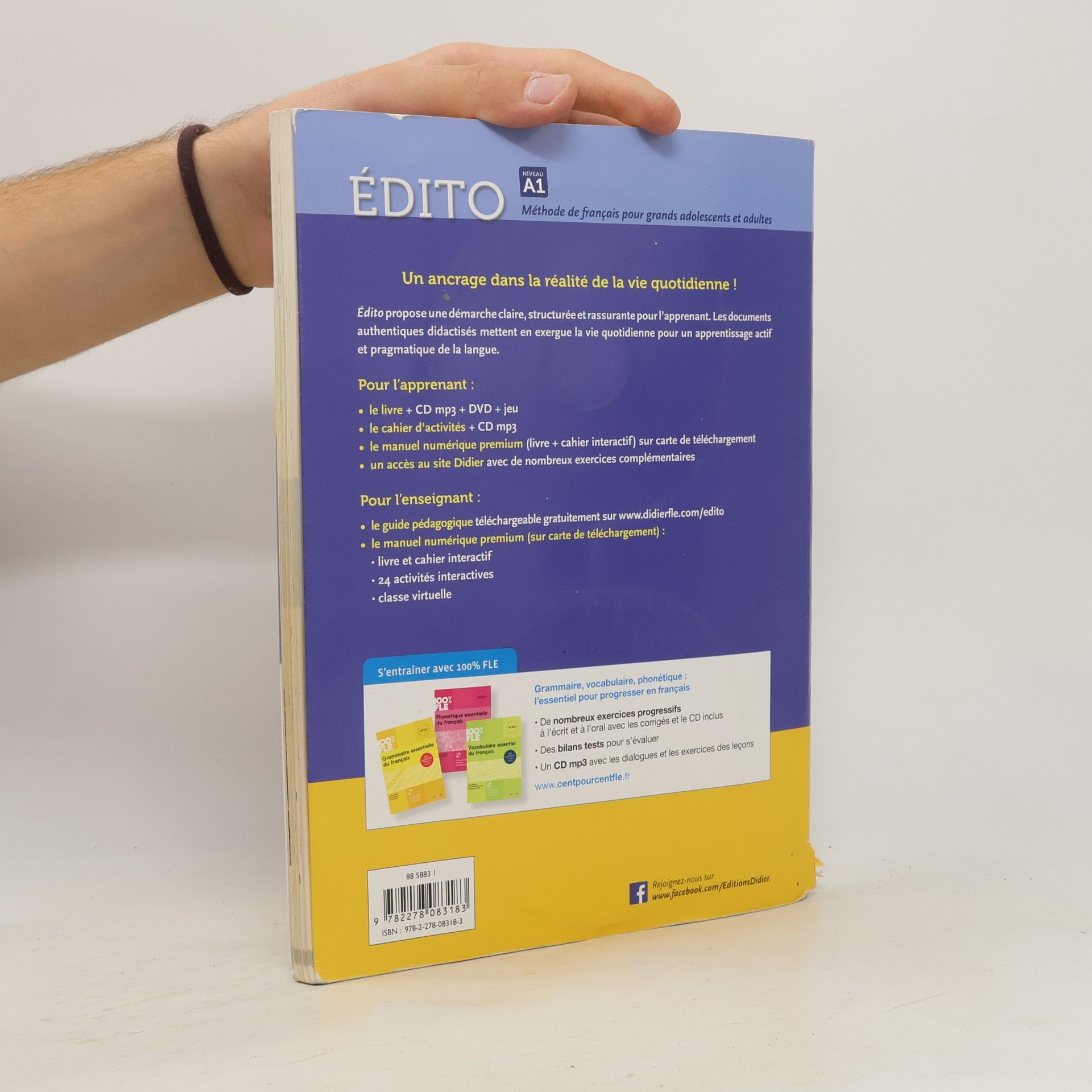 Collectif d'auteurs Édito : méthode de français : niveau A1