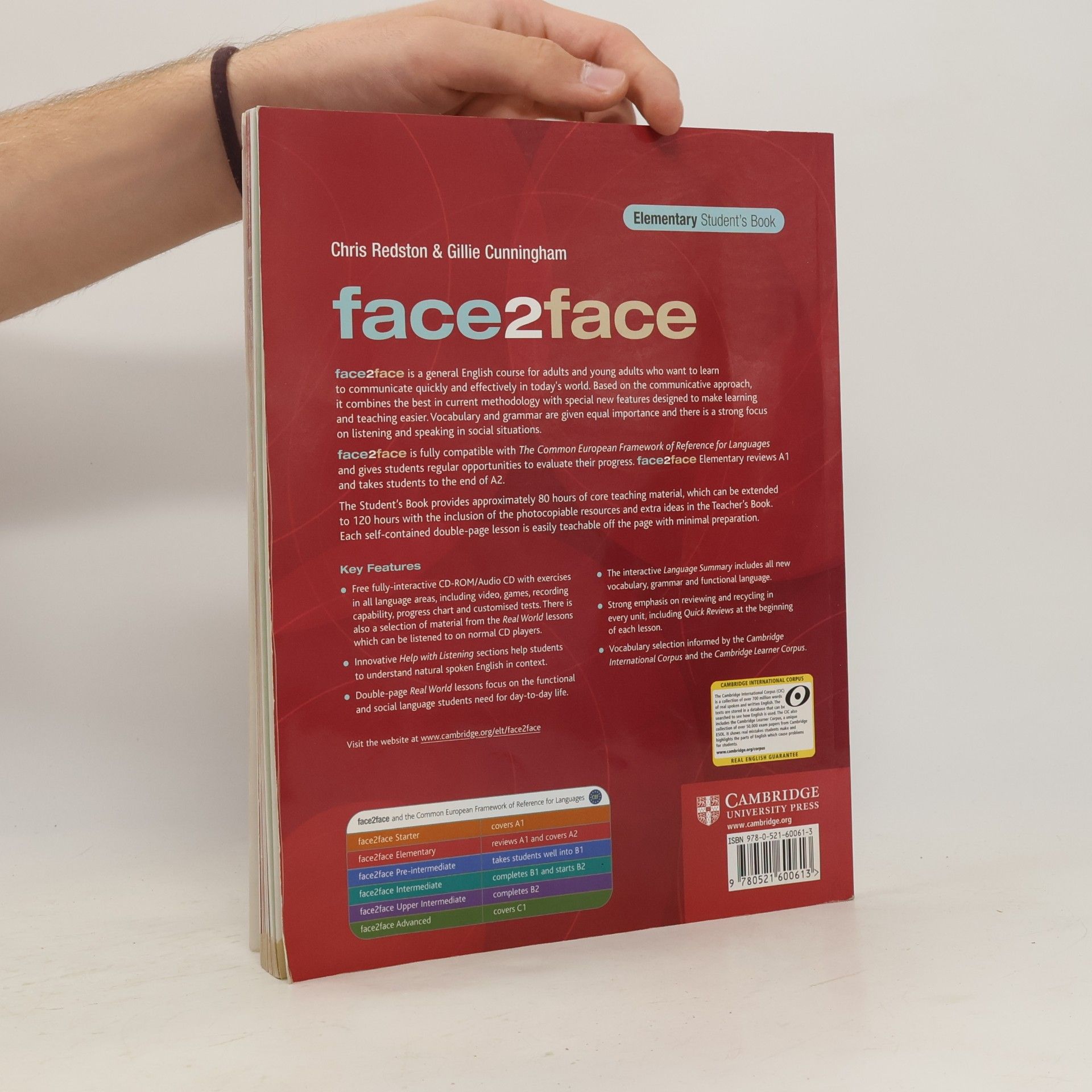Gillie Cunningham Face2face. Elementary A1 & A2 Student's Book