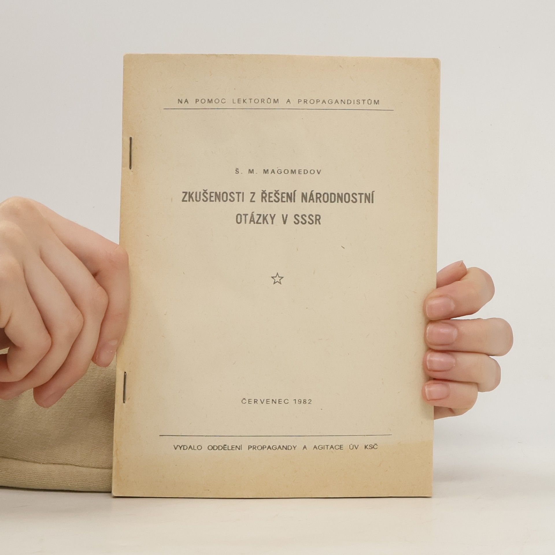 Š.M. Magomedov Zkušenosti z řešení národnostní otázky v SSSR
