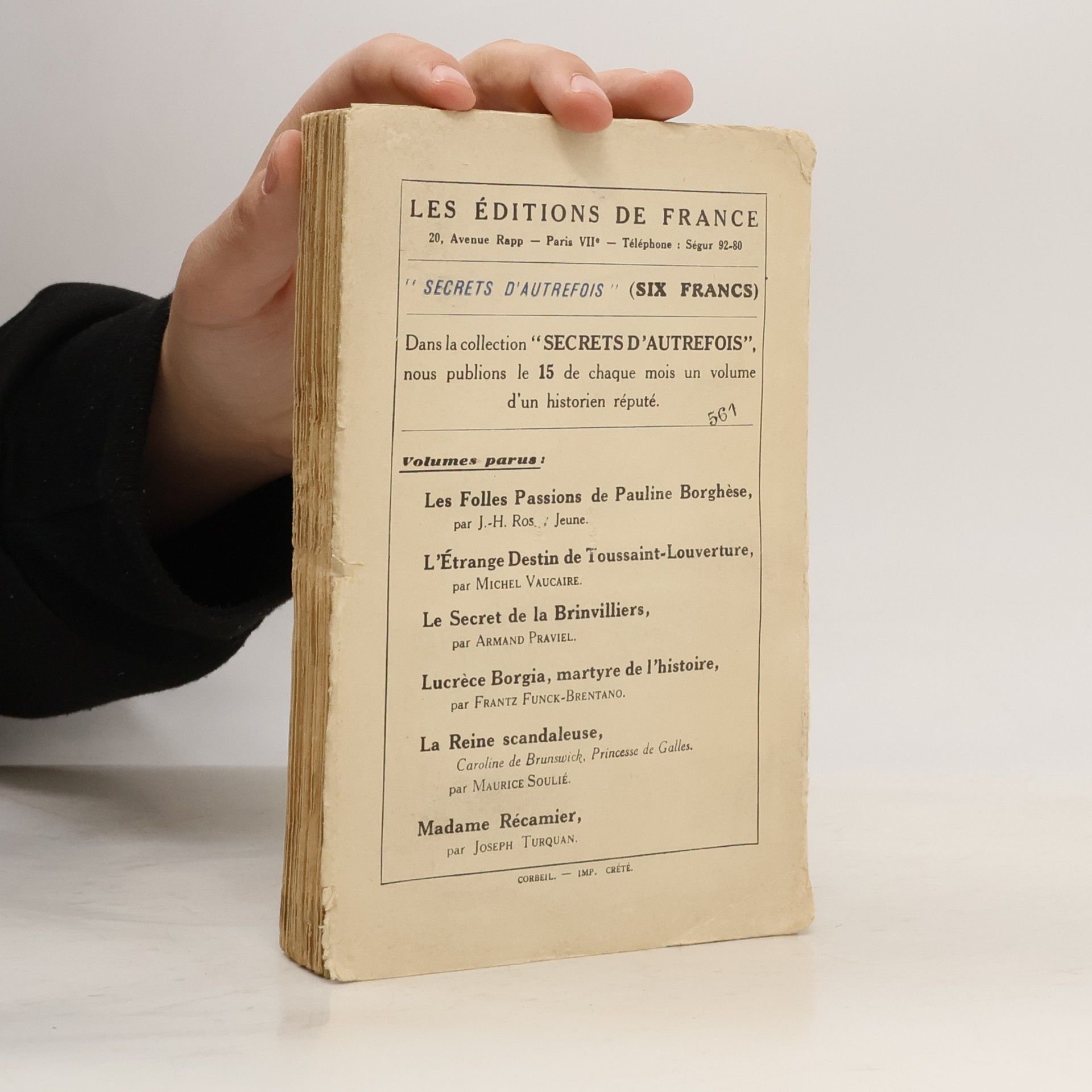Joseph Turquan Madame Recamier, Vol. 6