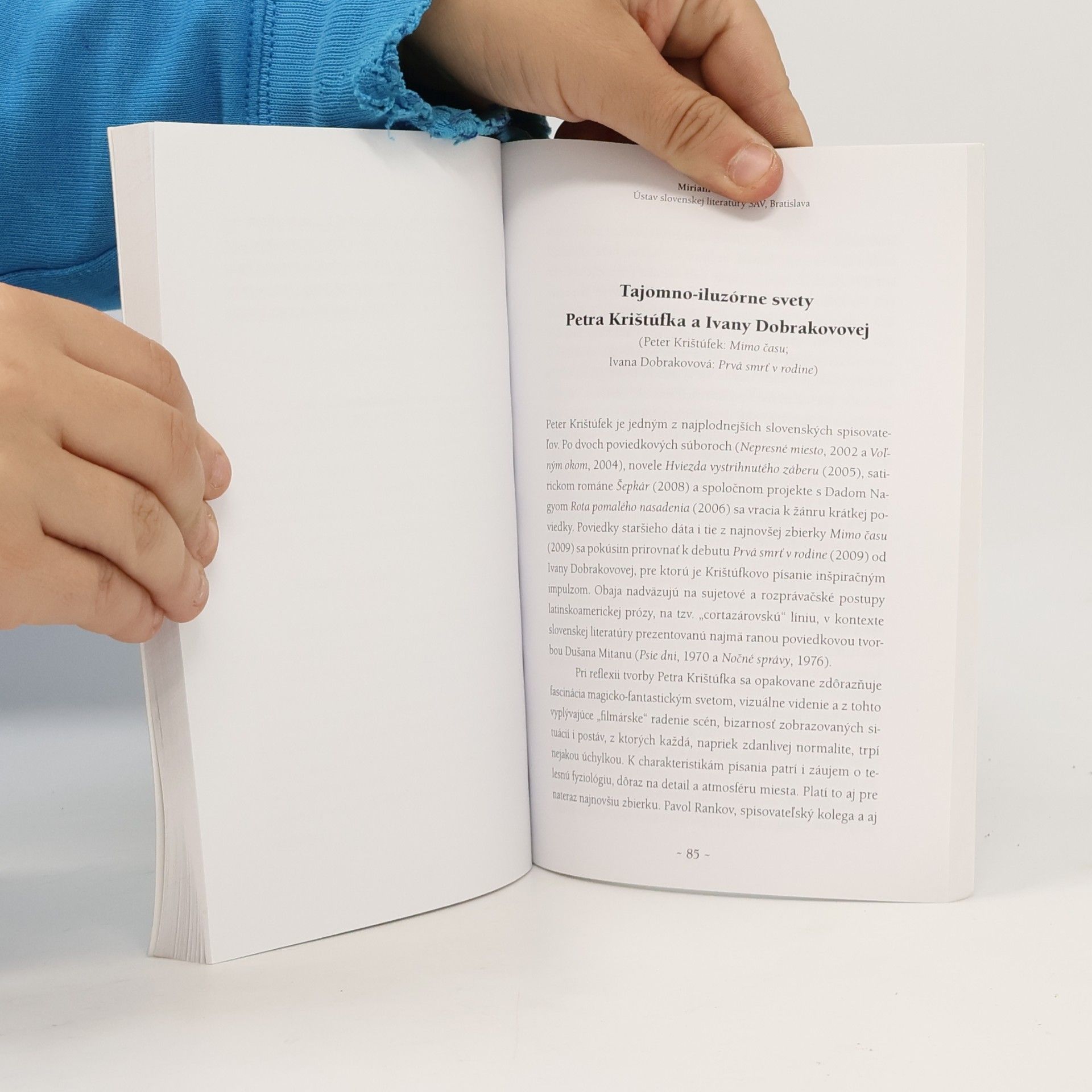 Ľubica Somolayová Literárnokritická reflexia slovenskej literatúry 2009