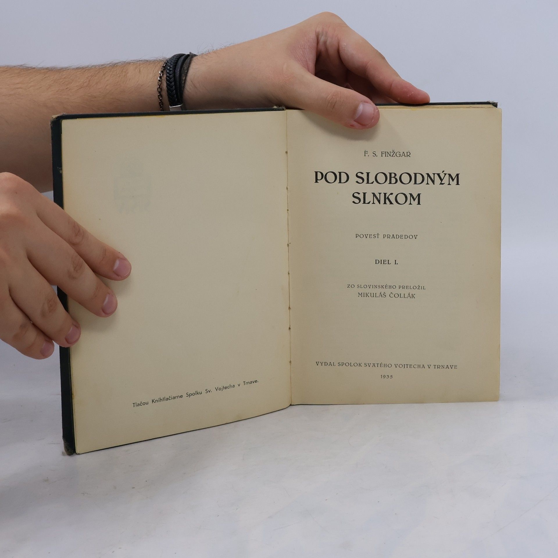 F. S. Finžgar Pod slobodným slnkom I