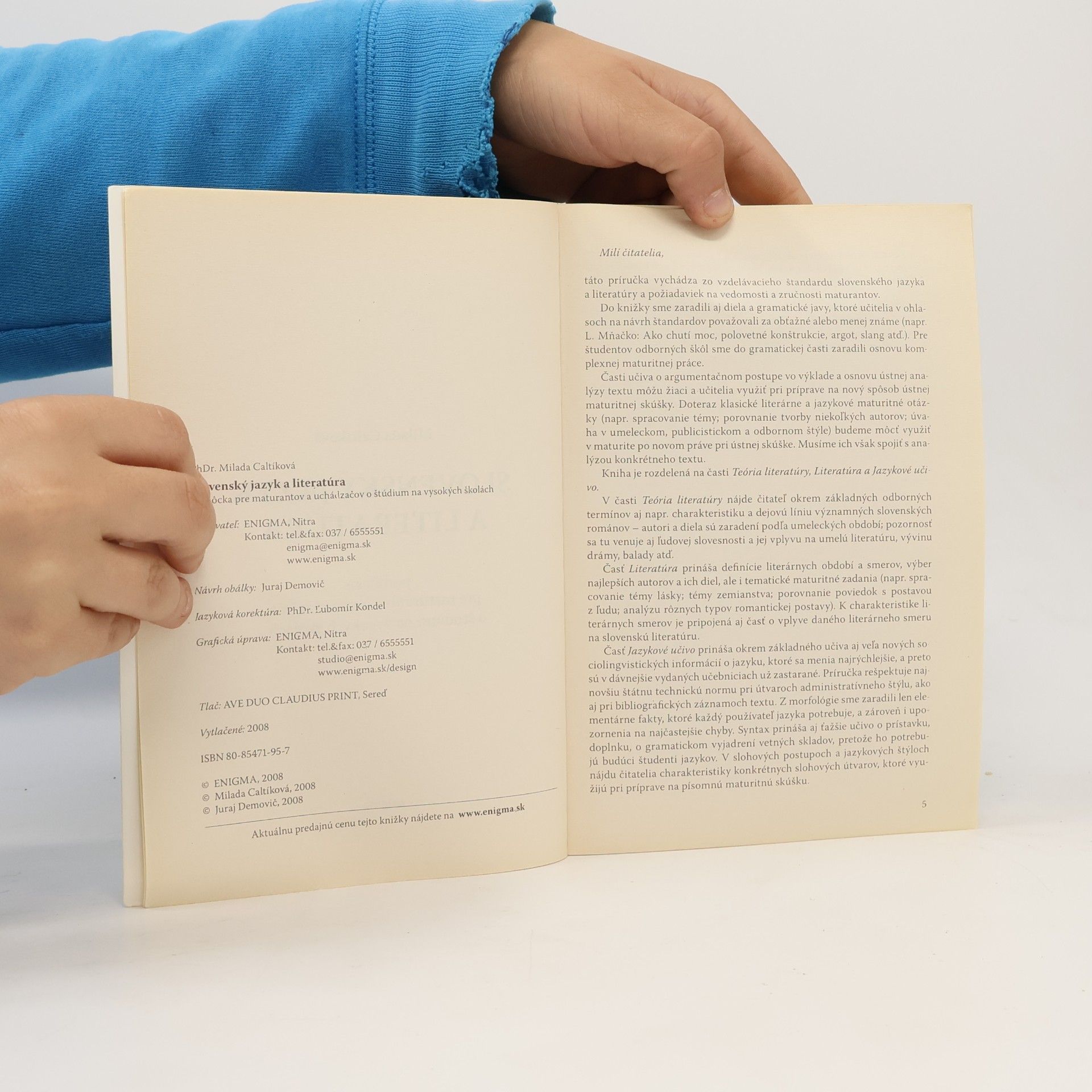 Milada Caltíková Slovenský jazyk a literatúra