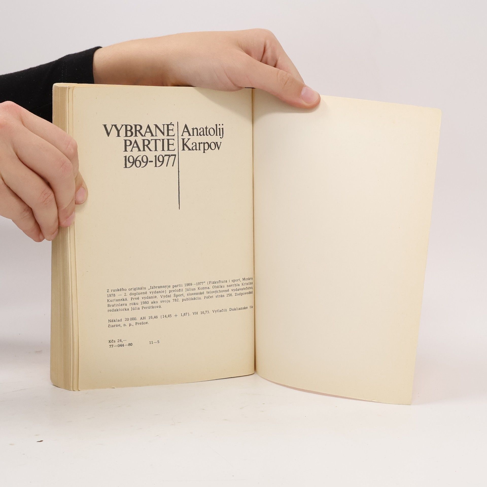 Anatolij Karpov Vybrané partie 1969-1977