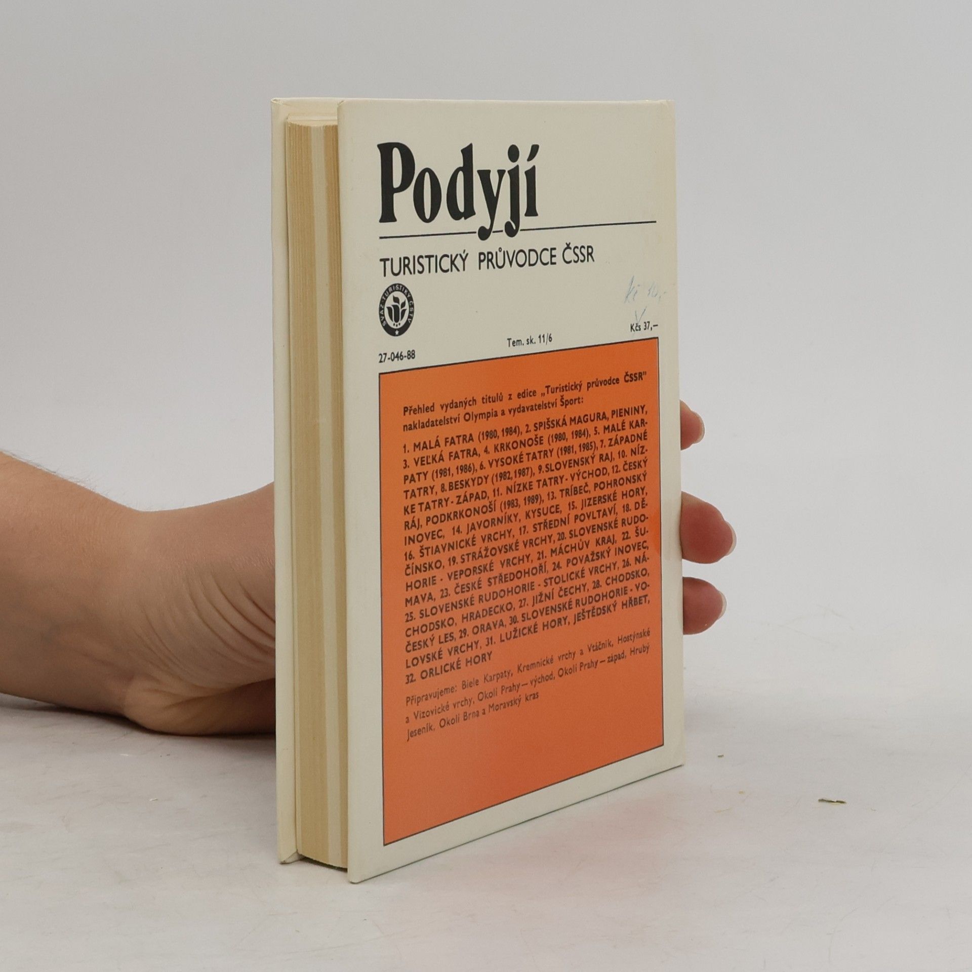 Collectif d'auteurs Turistický průvodce ČSSR 33. Podyjí