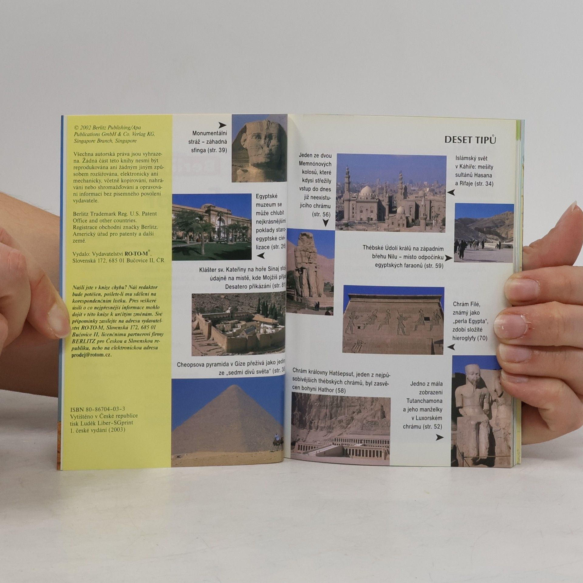 Lindsay Bennett Egypt. Turistický průvodce