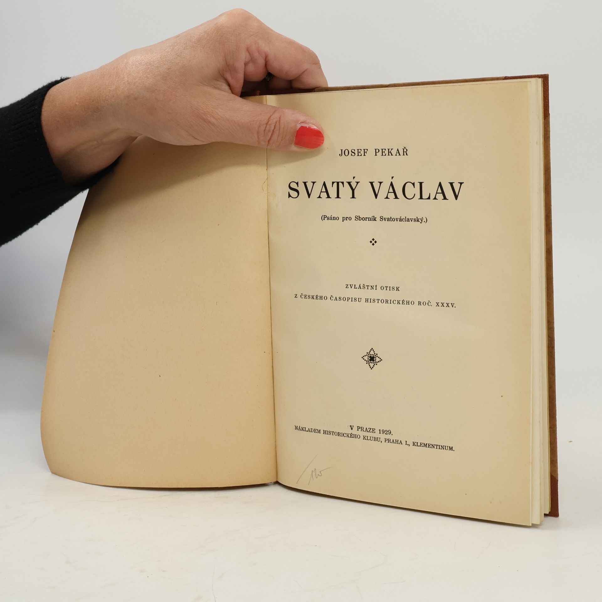 Josef Pekař Svatý Václav